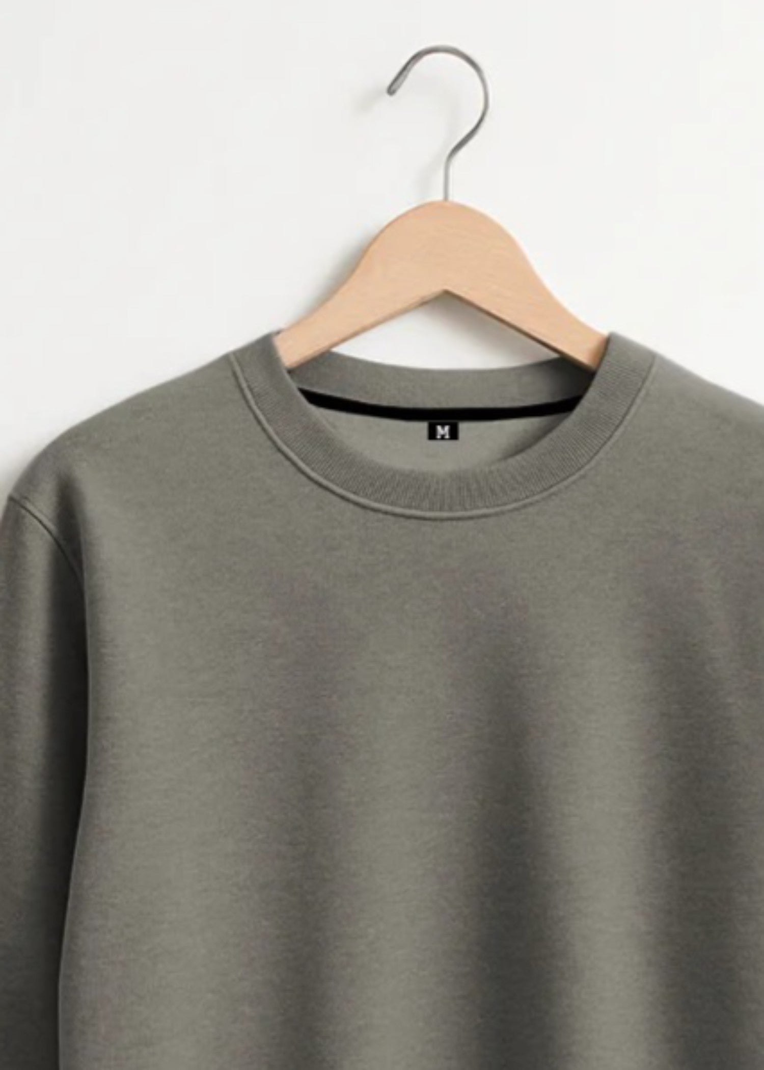 fleece Sweatshirt in Zinc grey