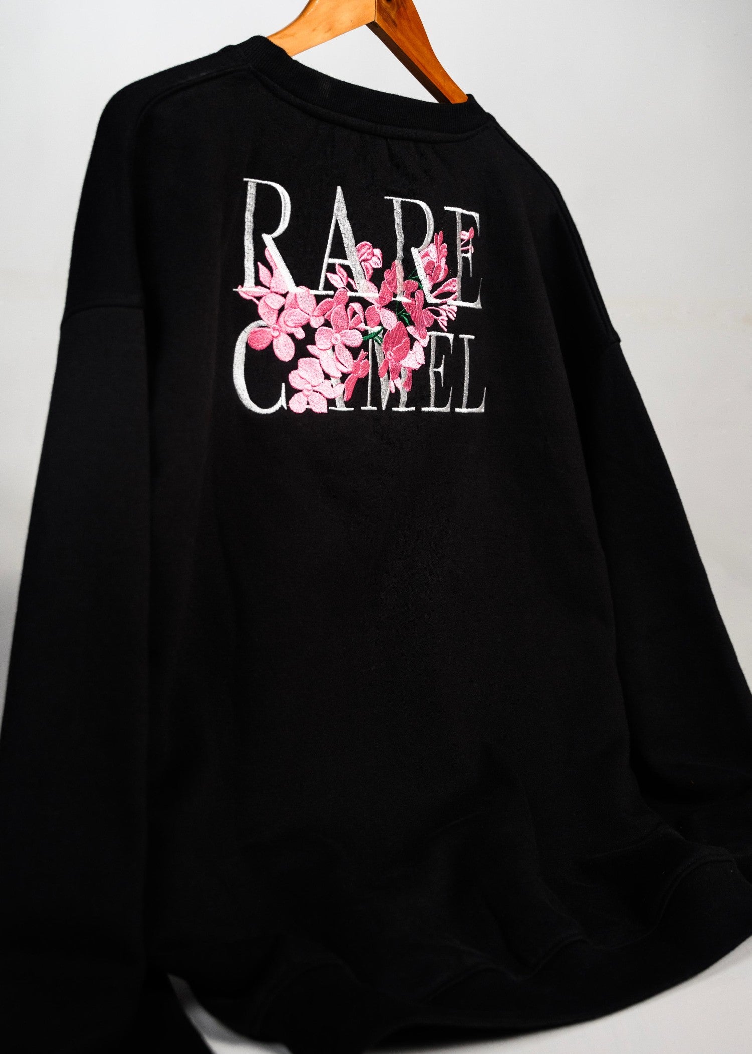 polycotton Sweatshirt in Charcoal black