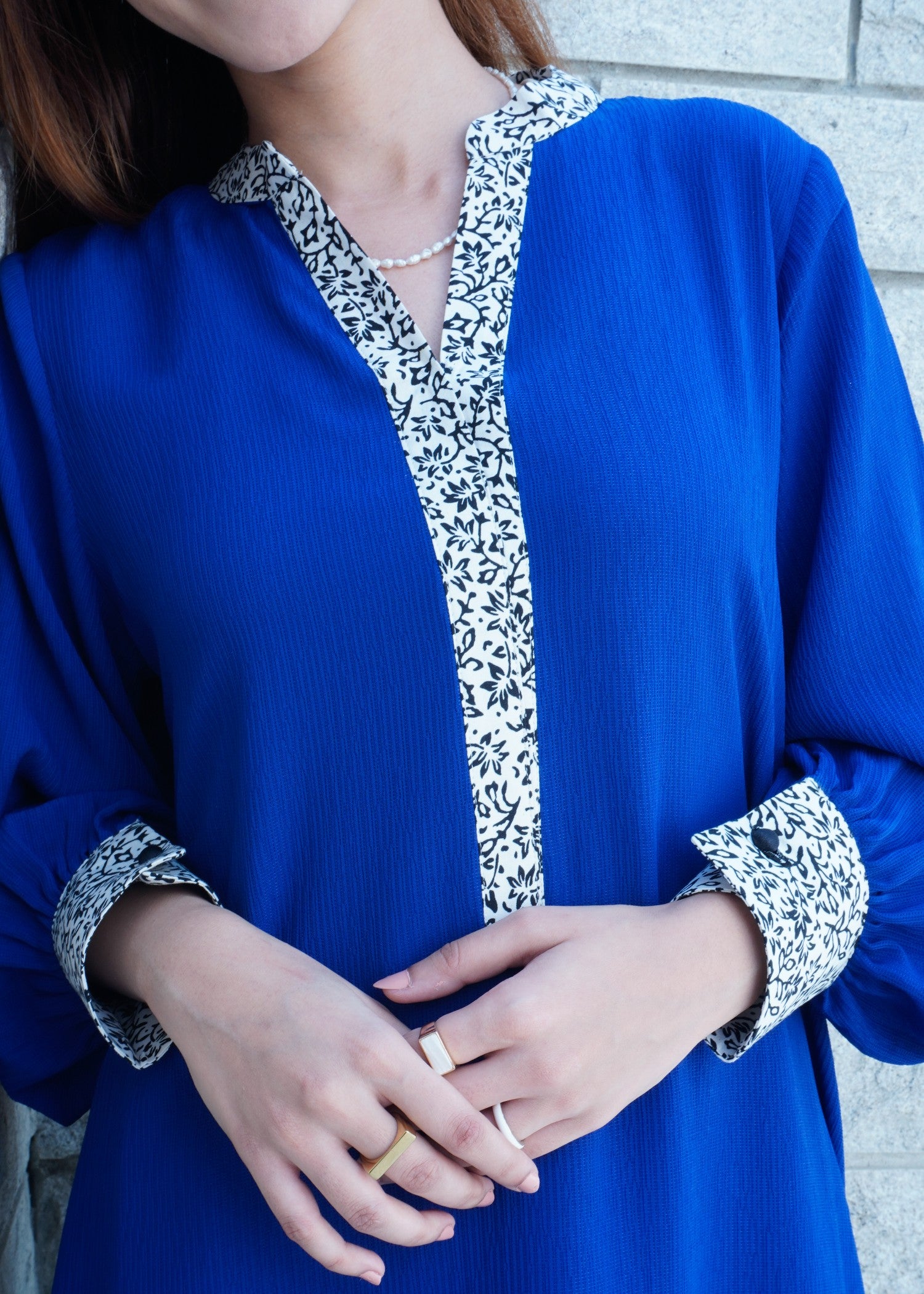 georgette Co Ord Sets in Cobalt blue