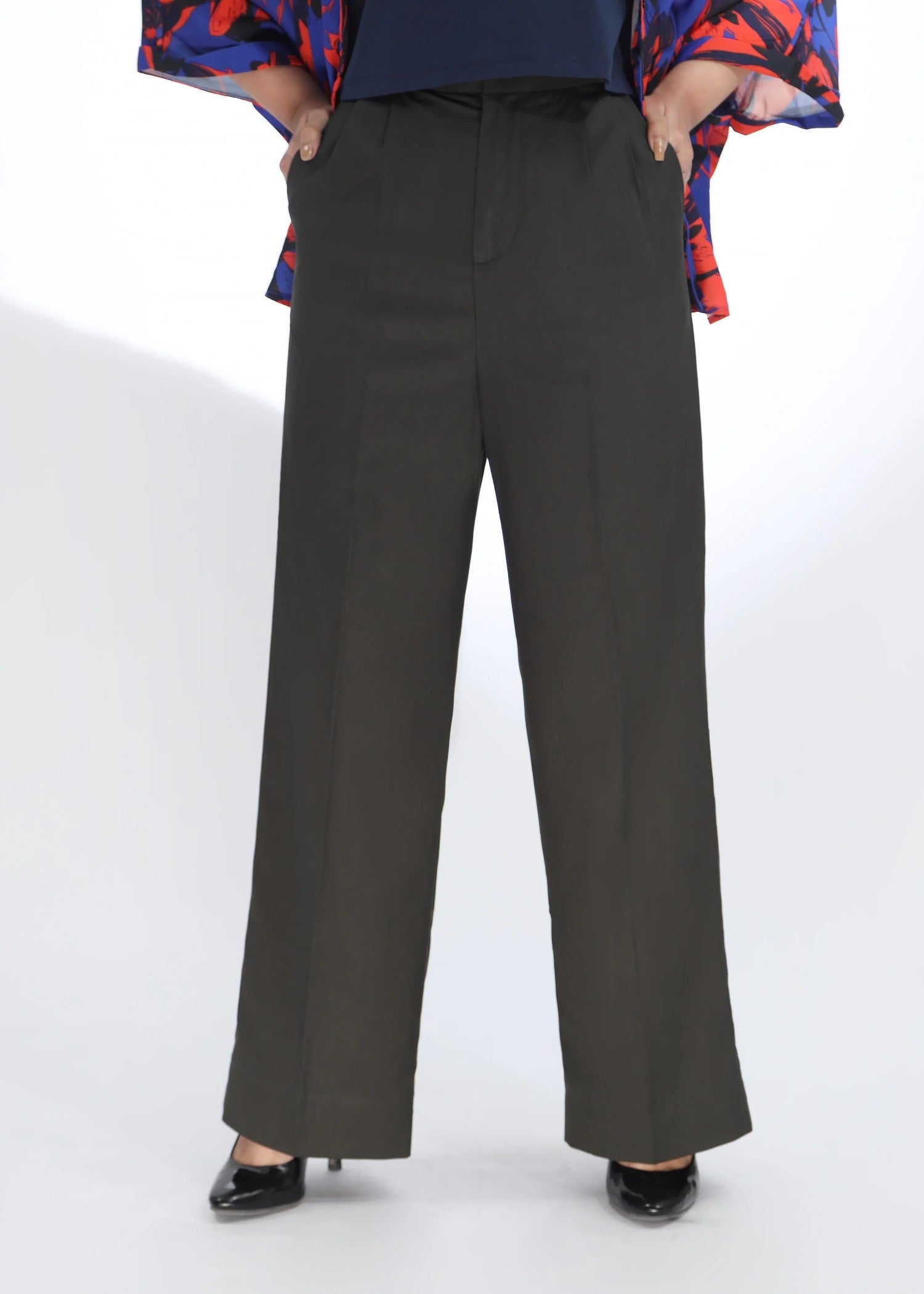 polycotton Pants in Olive green