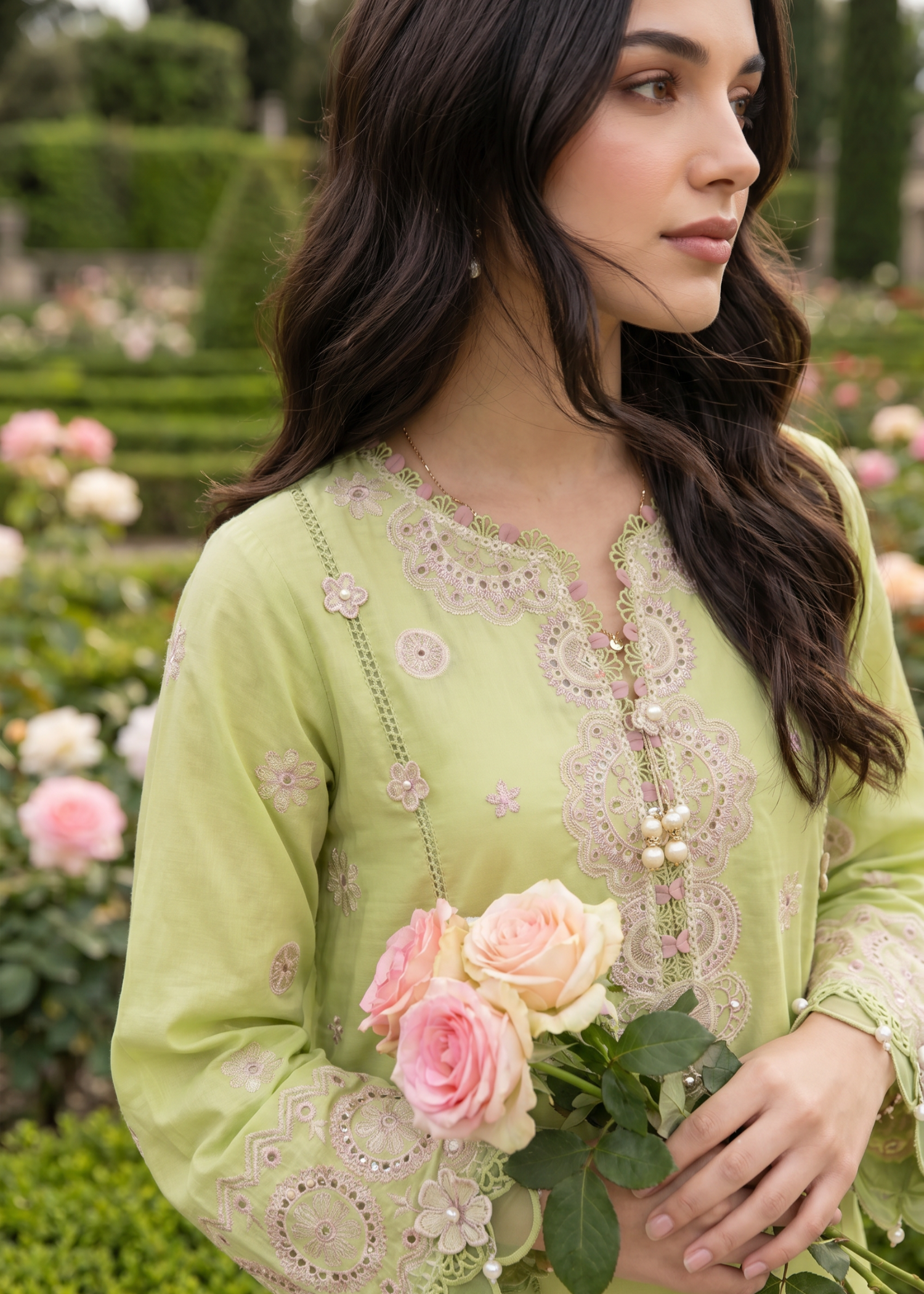 cotton Unstitched in Green