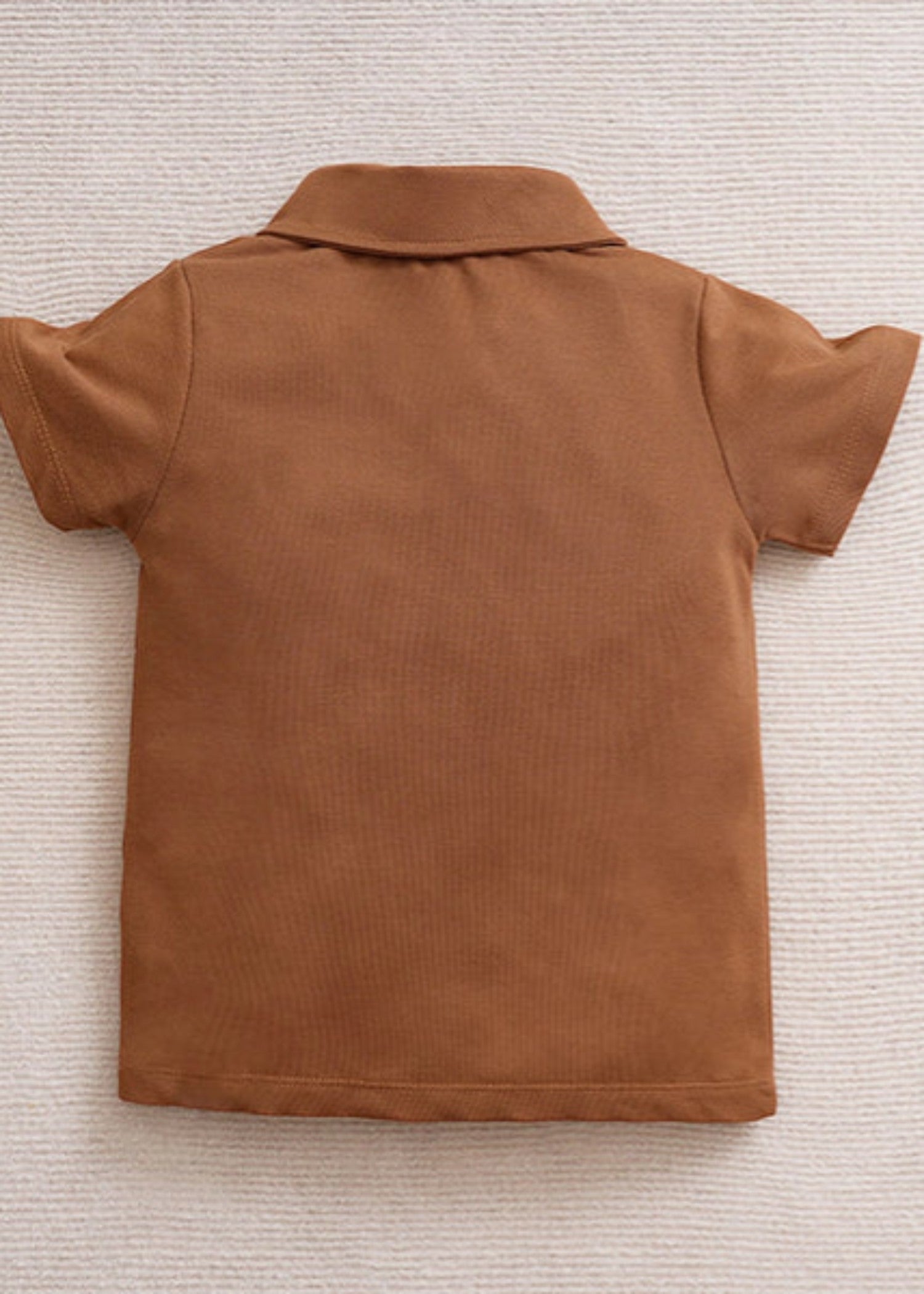 porque/pique Polo Shirt in Earth brown