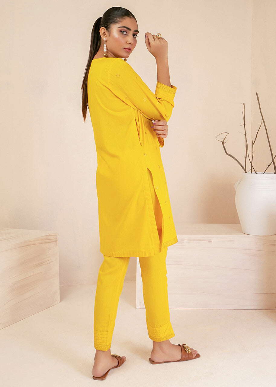 wash & wear Kurta Set in Yellow
