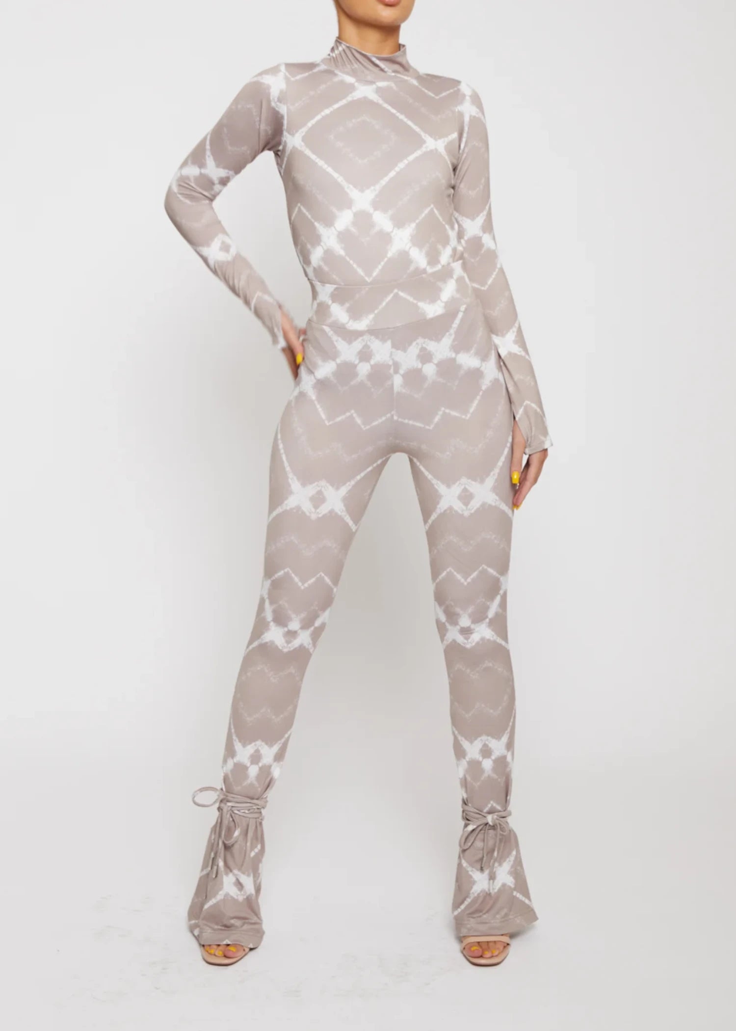 polyester Leggings in White