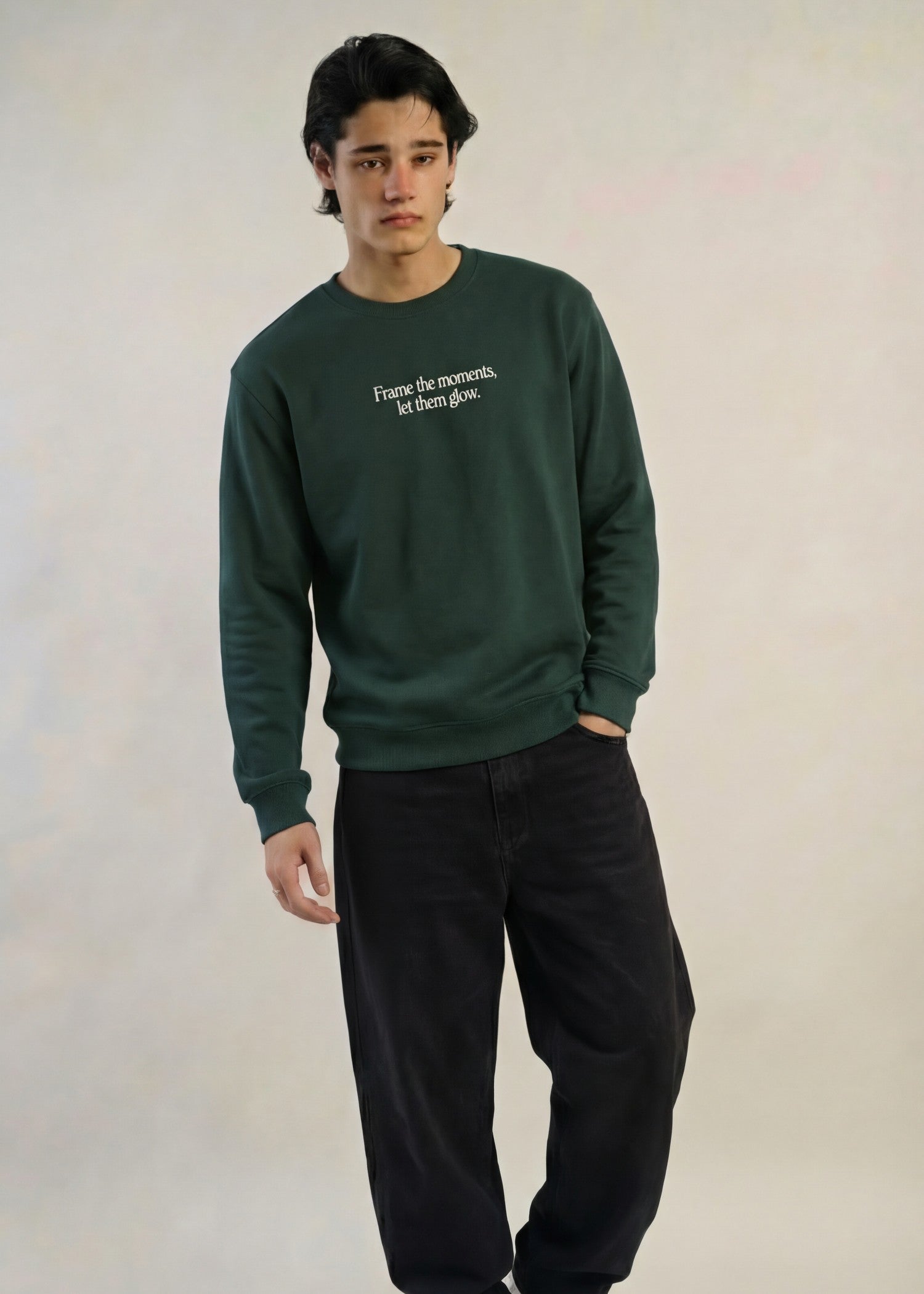 polycotton Sweatshirt in Green