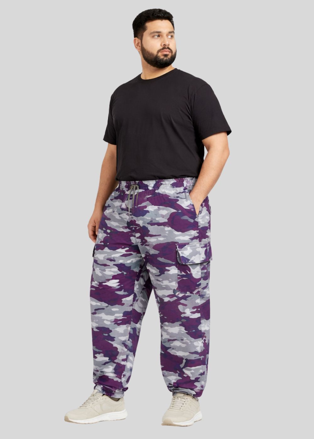 terry Trousers in Purple