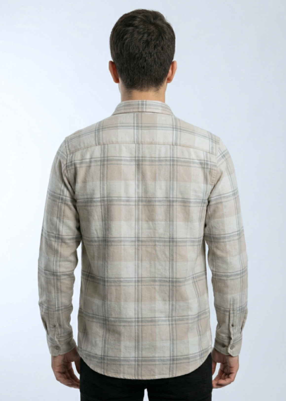 wool viscose Casual Shirt in Beige