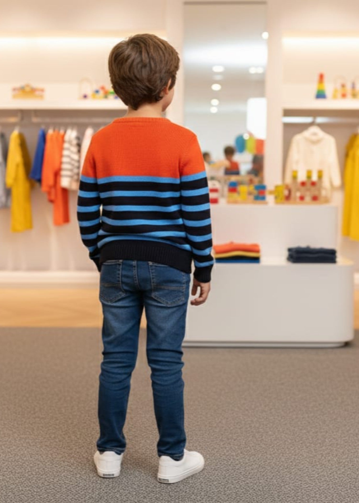 jersey knit Sweater in Multi