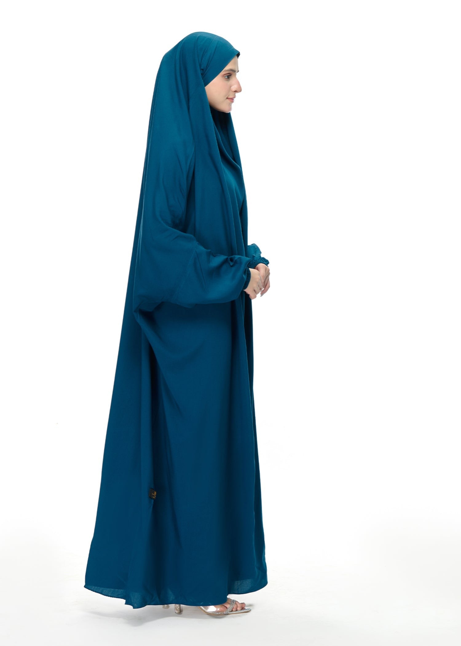 linen Chaddar in Teal