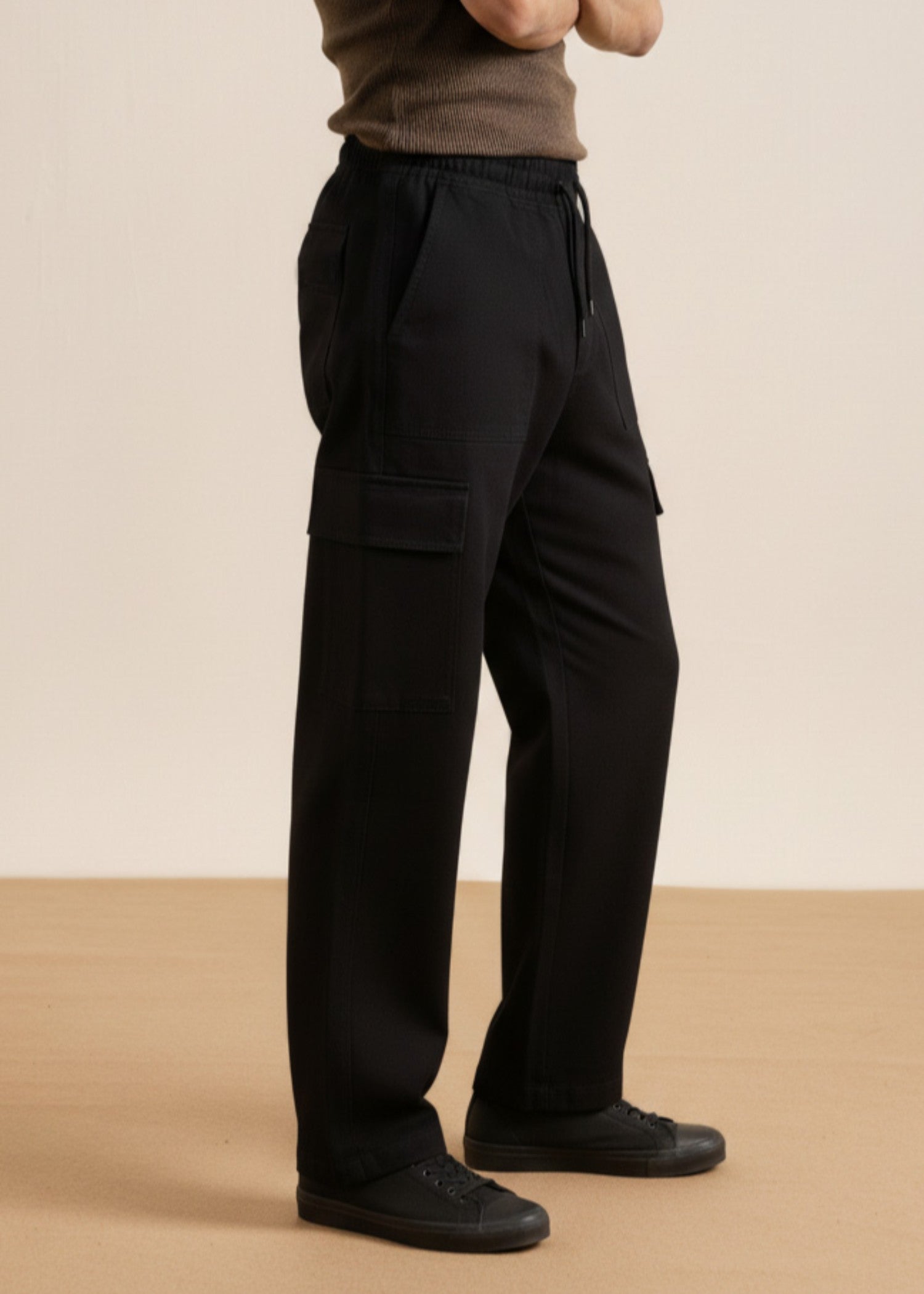 denim Trousers in Black