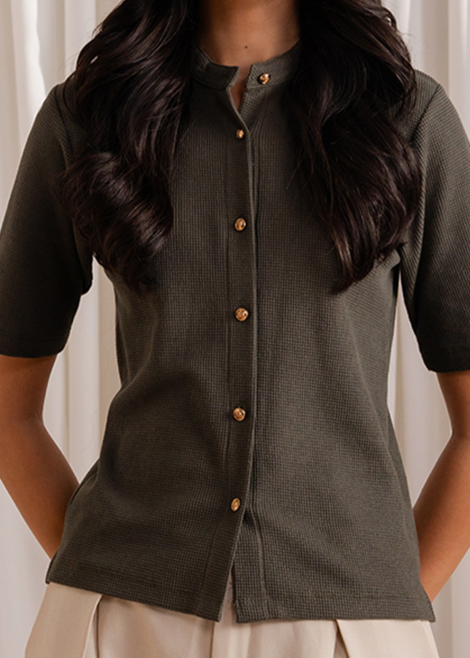 cotton Cardigan in Grey