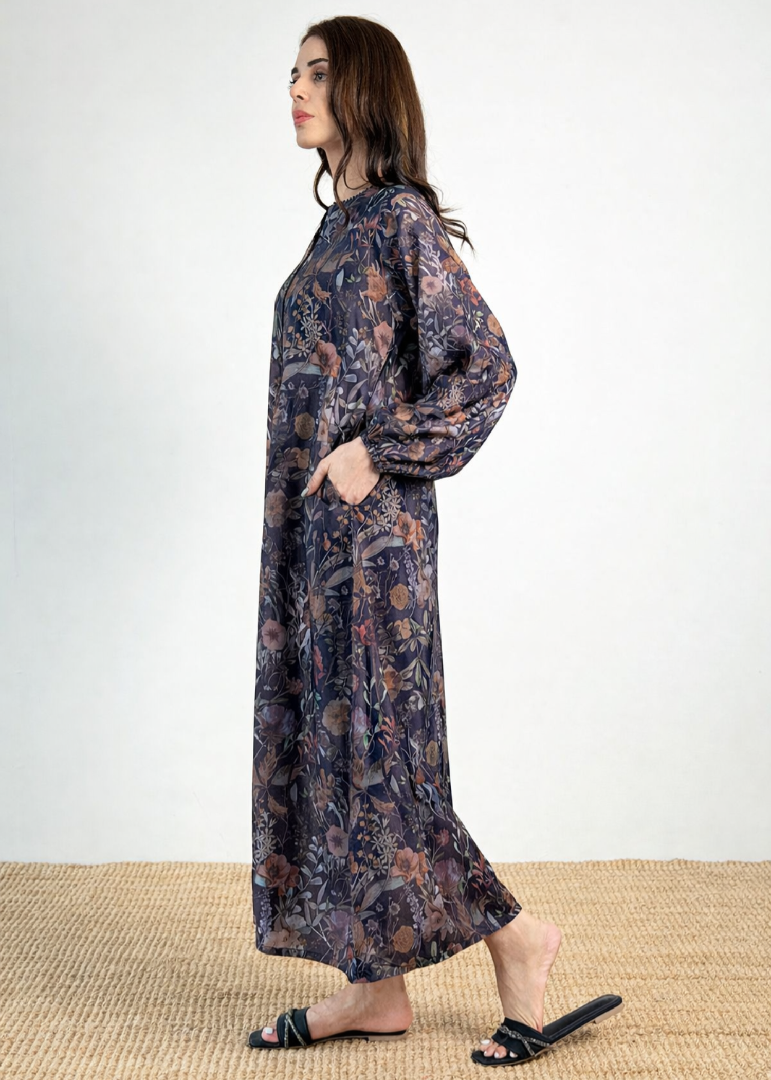 lawn Maxi in Blue, multi