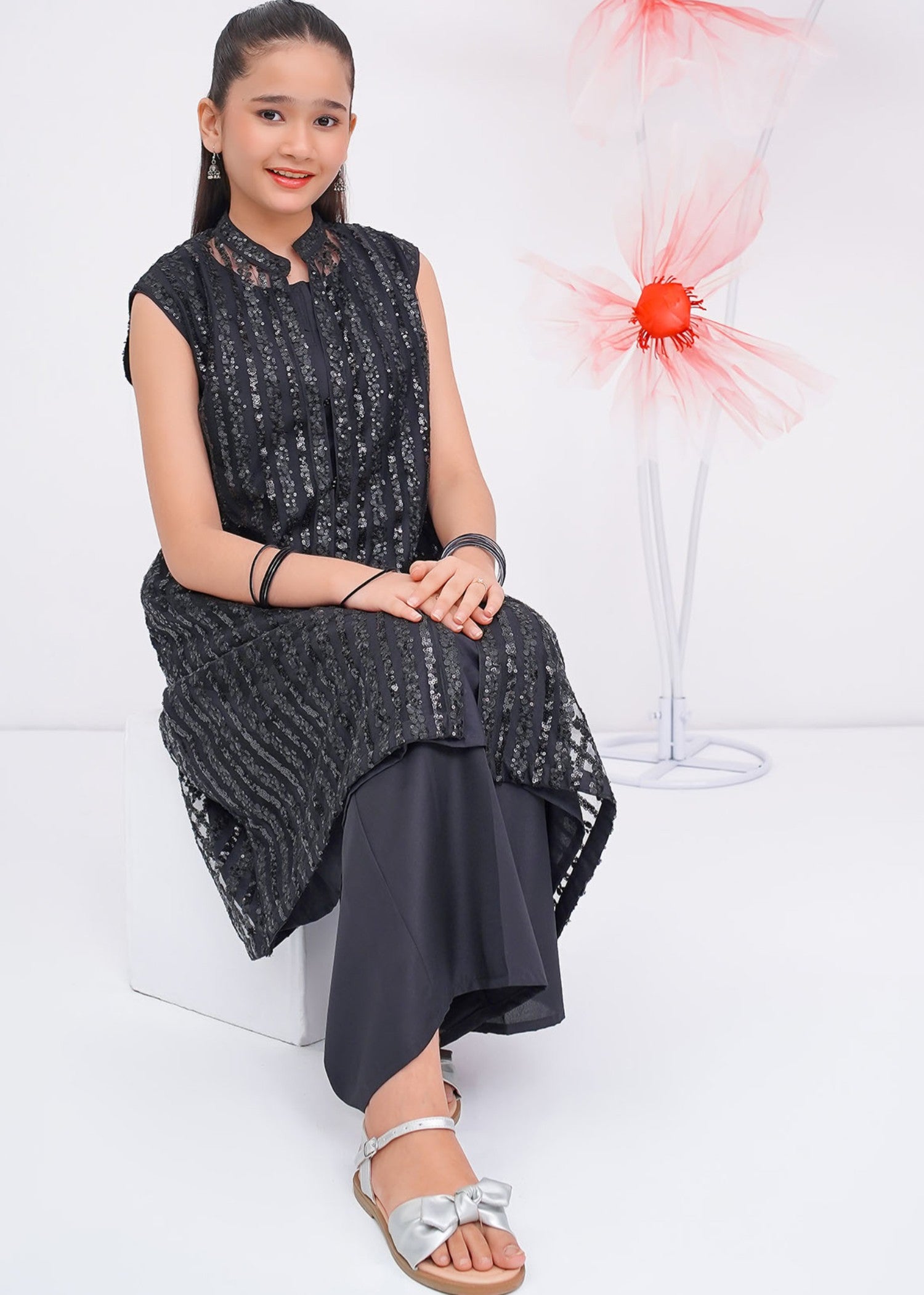 net Gown in Black