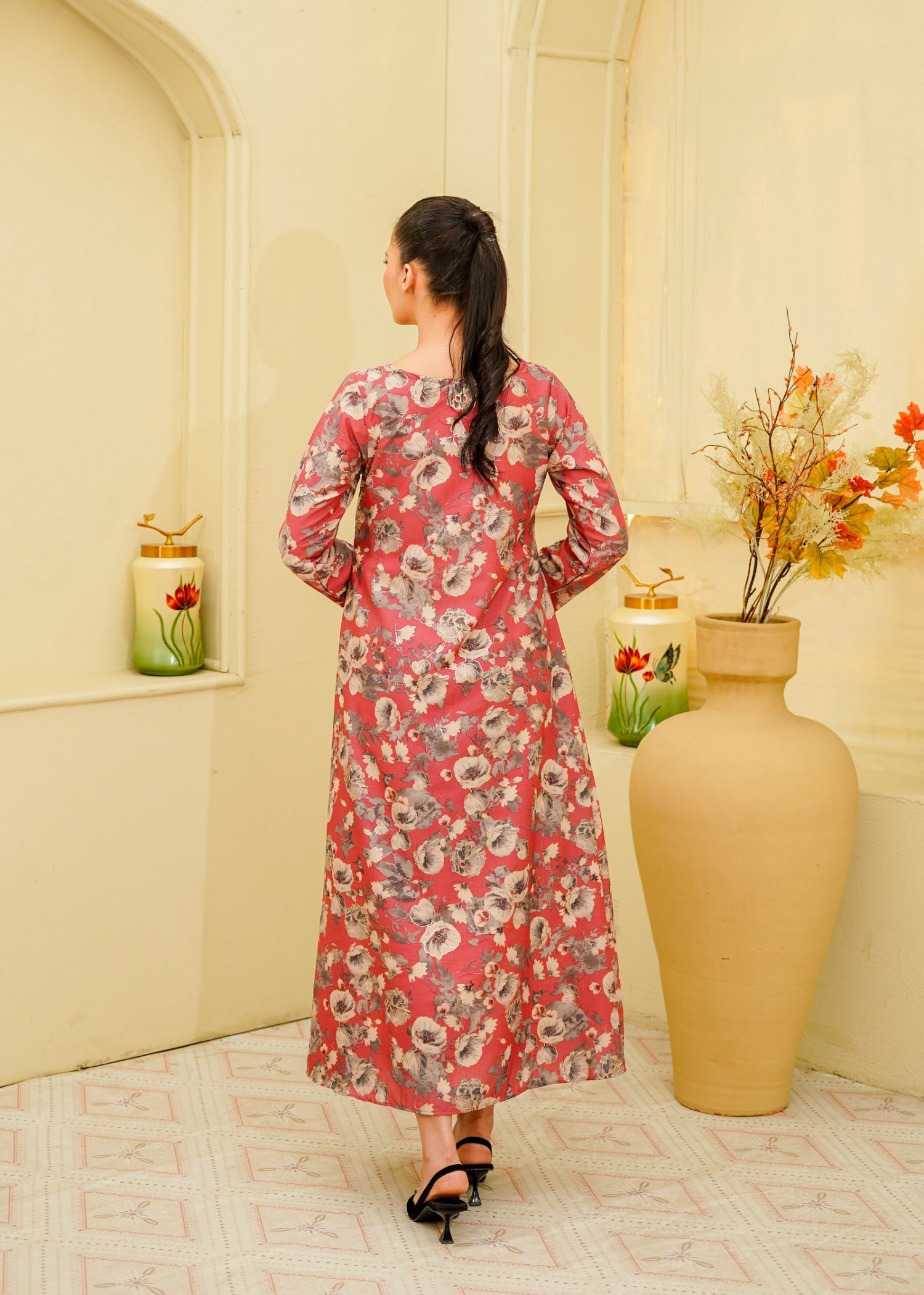 viscose Maxi in Pastel pink