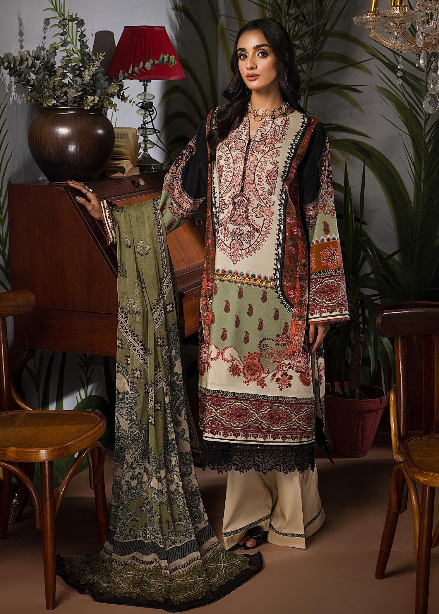 viscose Unstitched in Beige