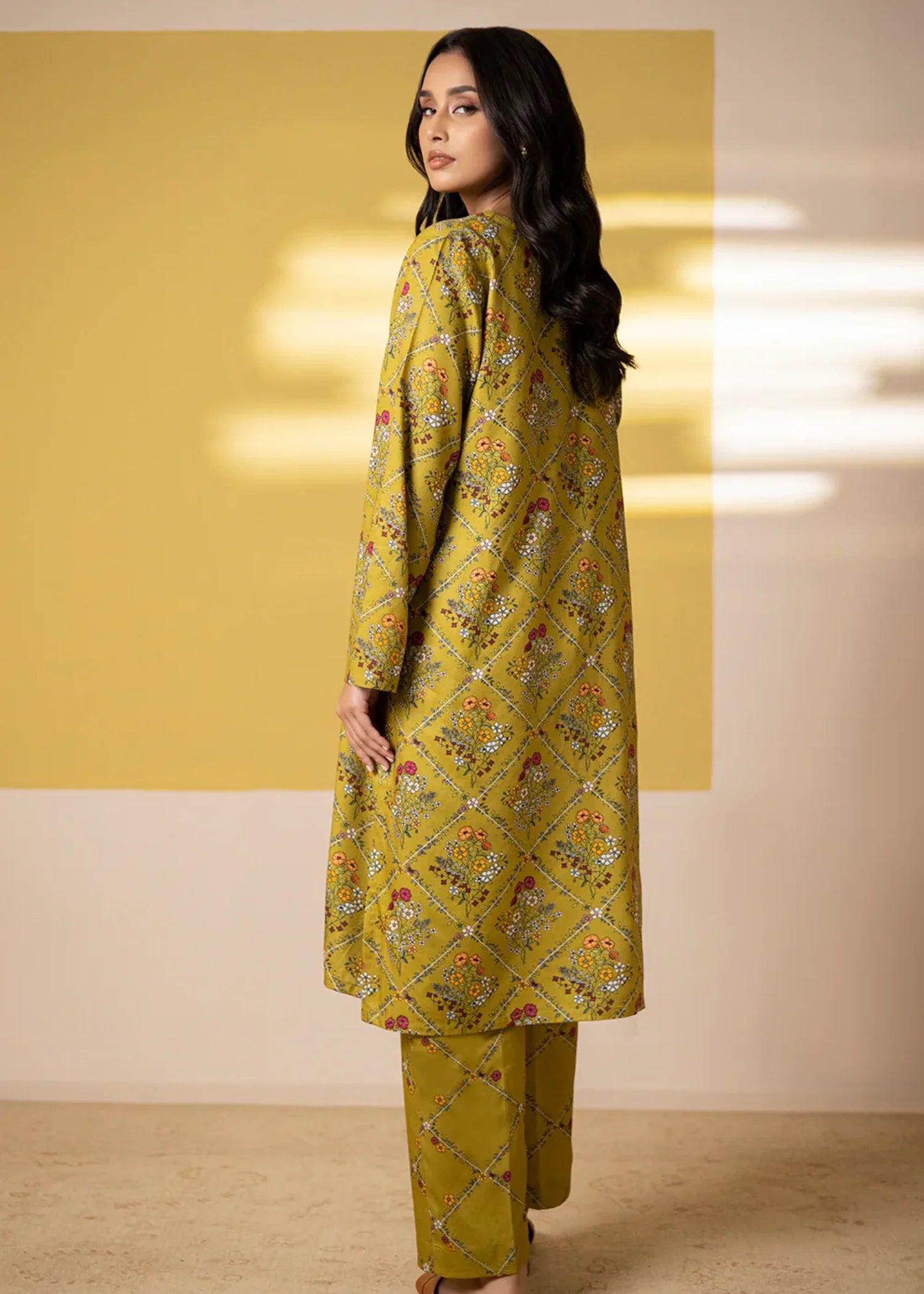 viscose Co Ord Sets in Yellow green