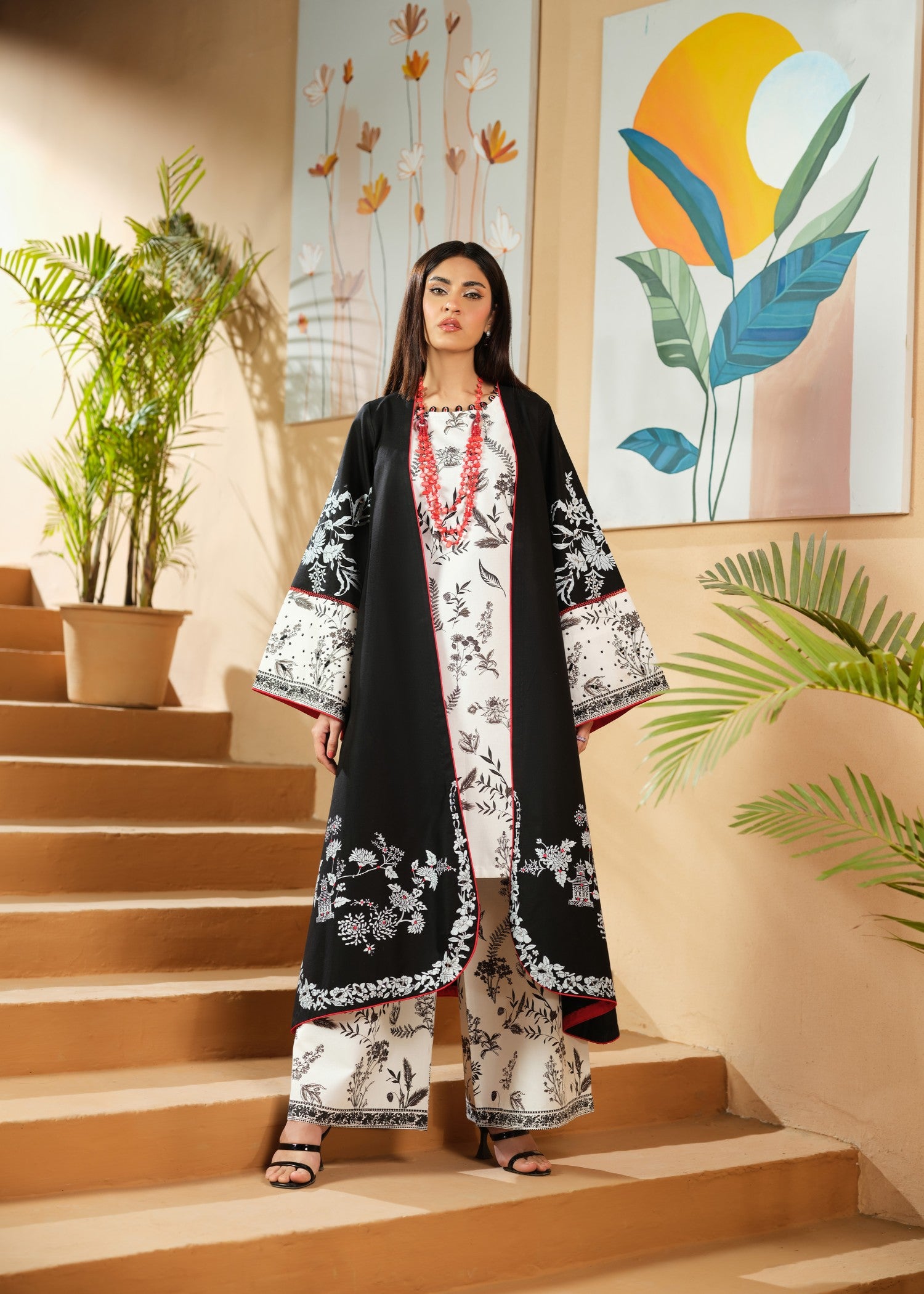 cambric cotton Gown in White