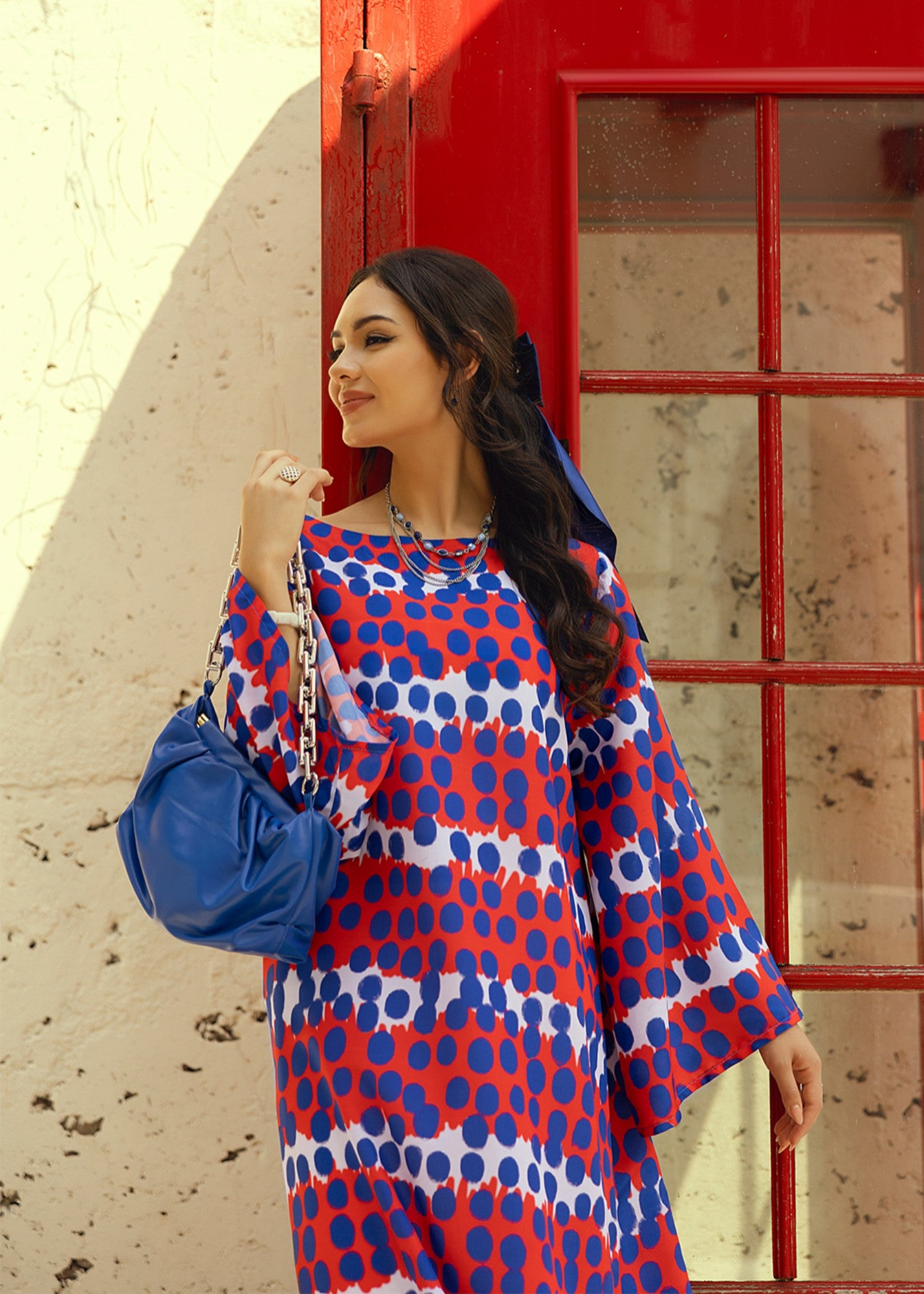 silk finish lawn Kurti in Multi