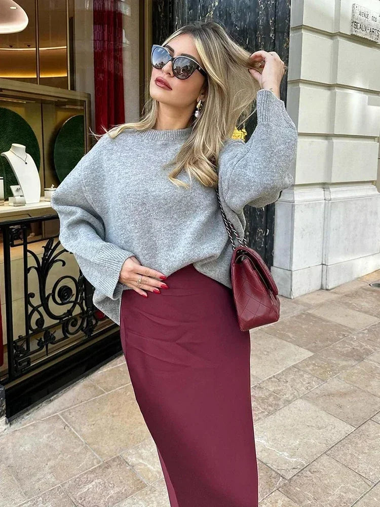 FLORIDA SATIN SKIRT
