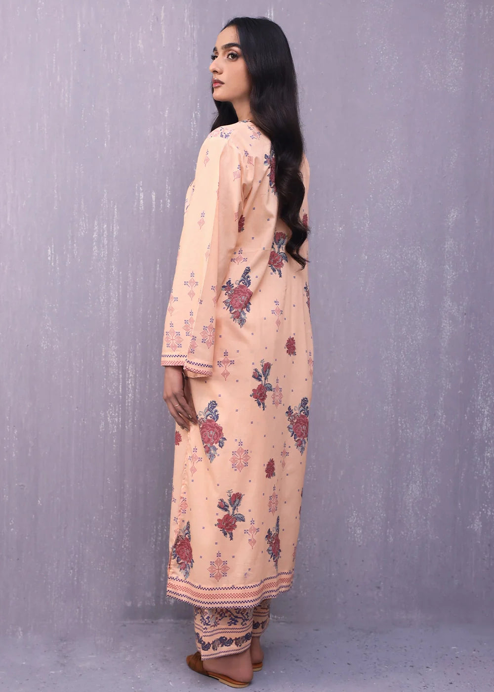 lawn Co Ord Sets in Apricot orange