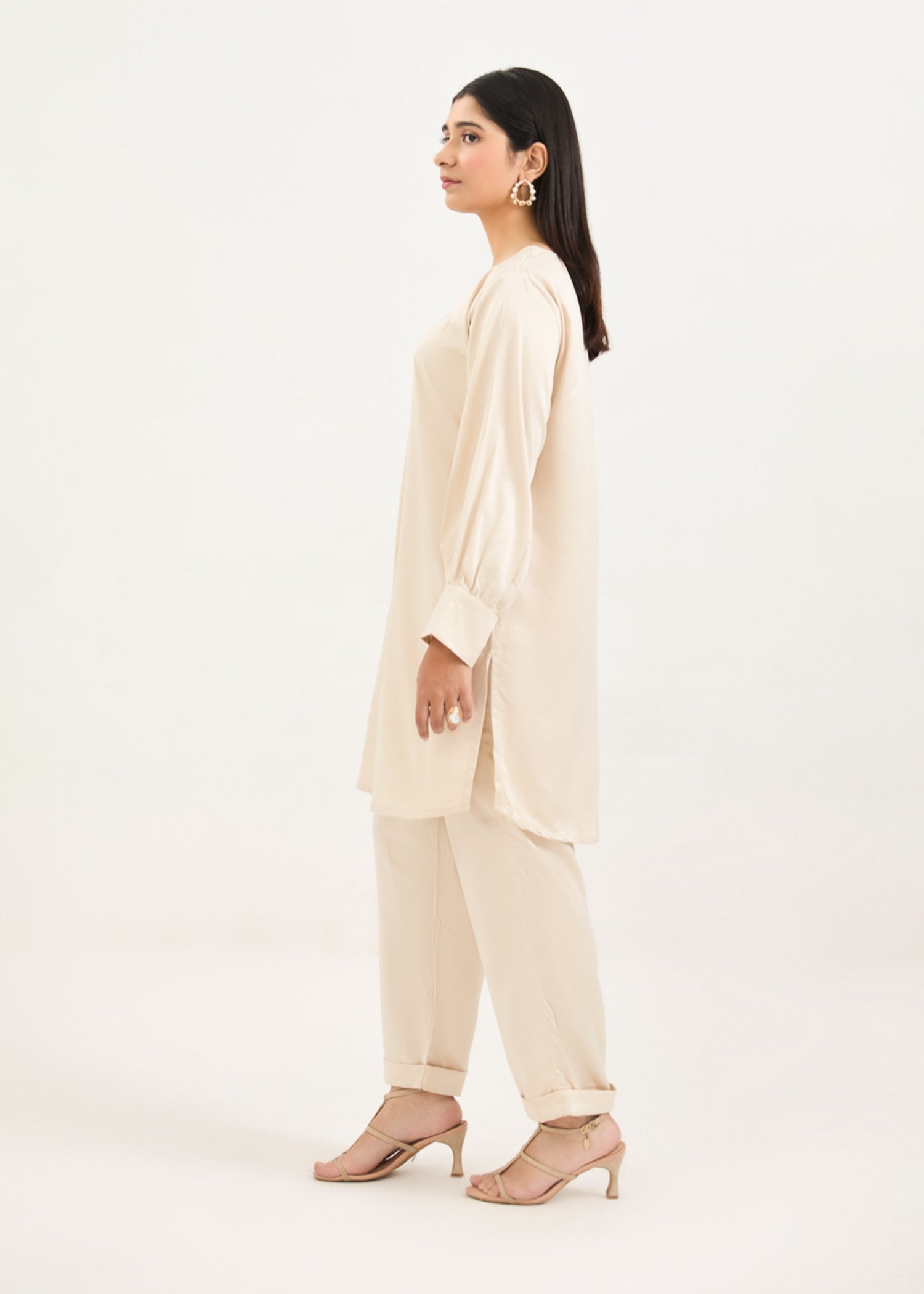 viscose Co Ord Sets in Beige