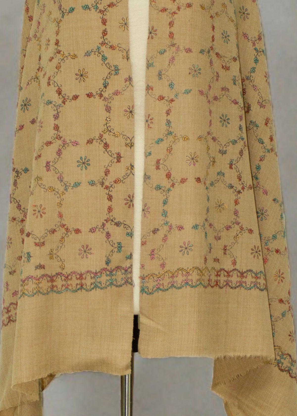 Shawl in Khaki brown Color by - Trendy Women Shawl FTQ5555