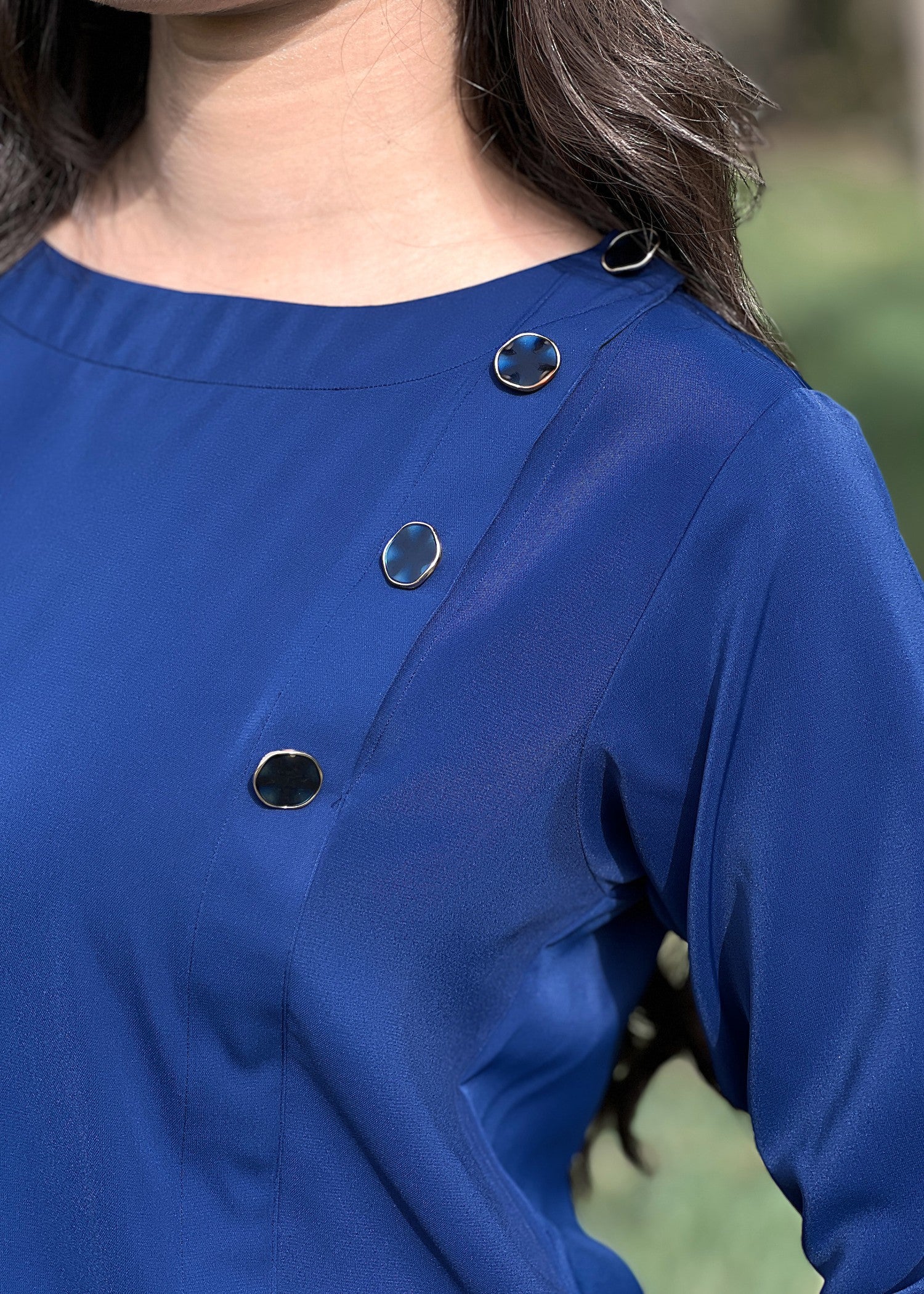georgette Co Ord Sets in Navy blue