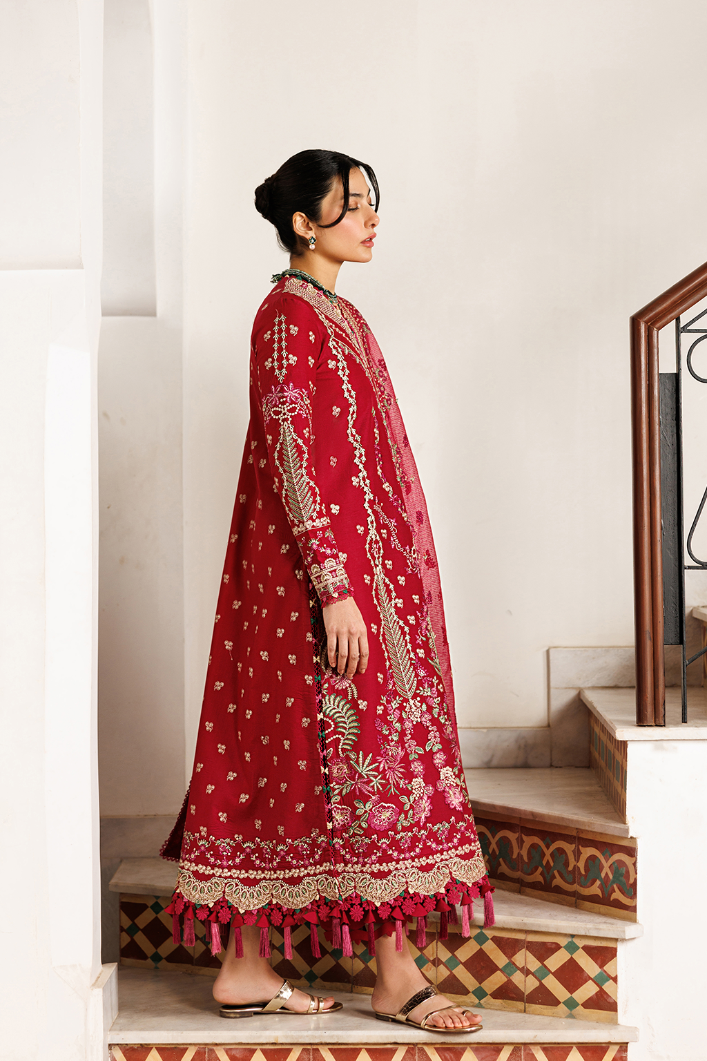 Mirabelle Festive Luxury Lawn – GARDENIA GLOW
