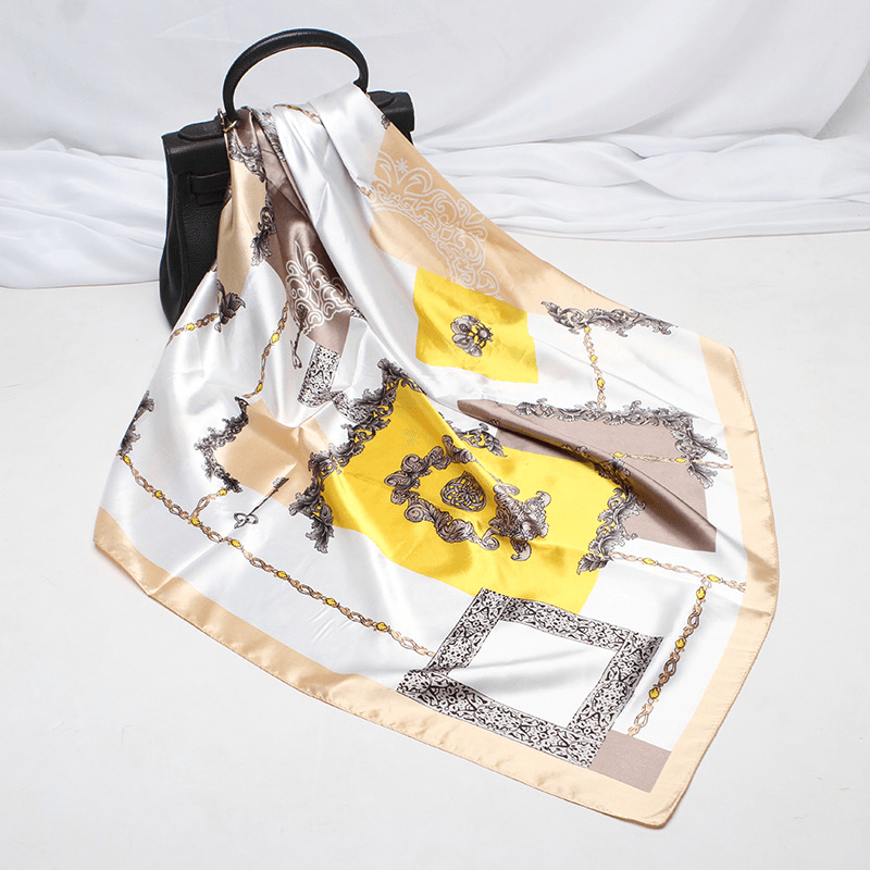 Autumn New Imitation Silk Scarf