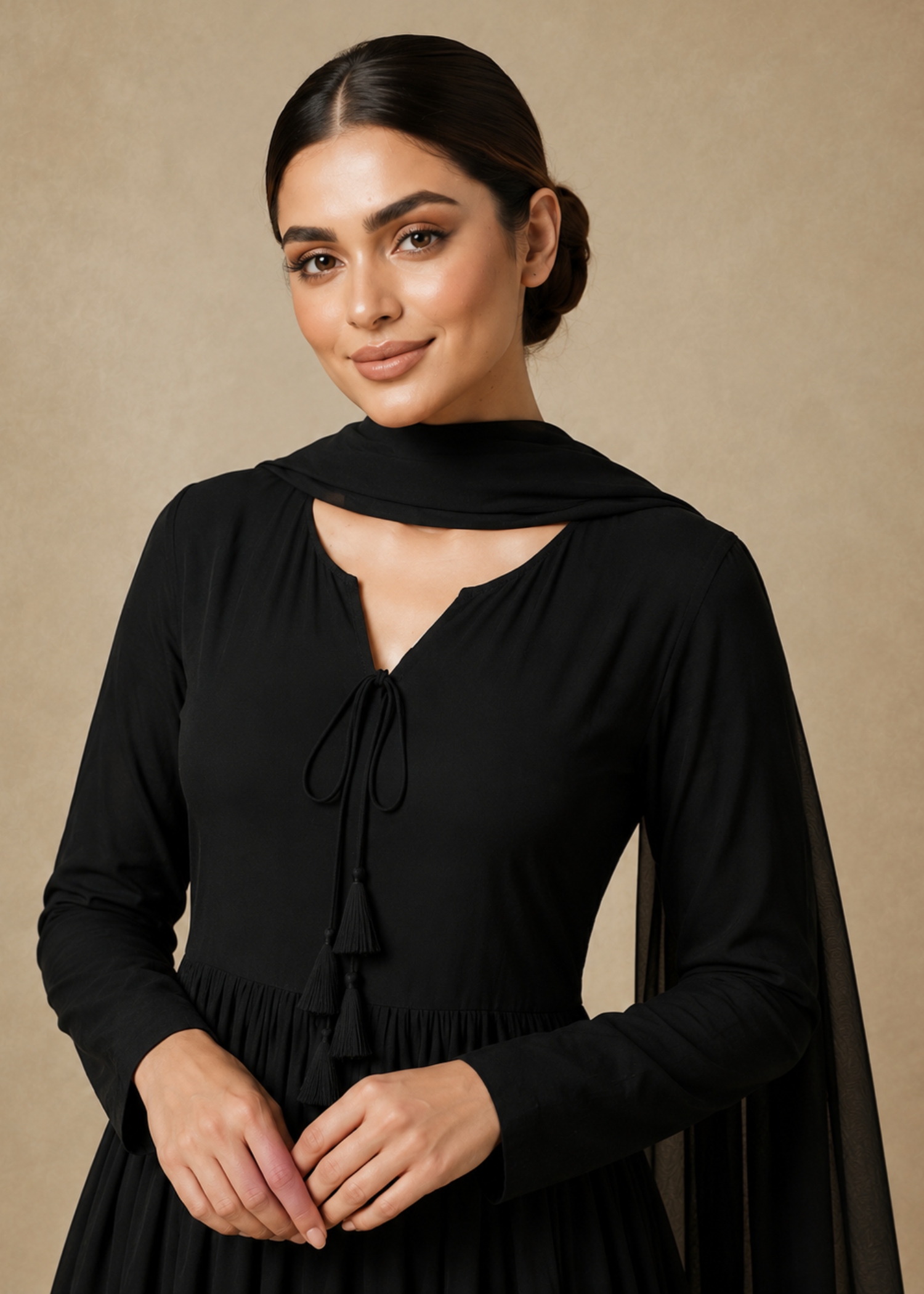 chiffon Maxi in Black
