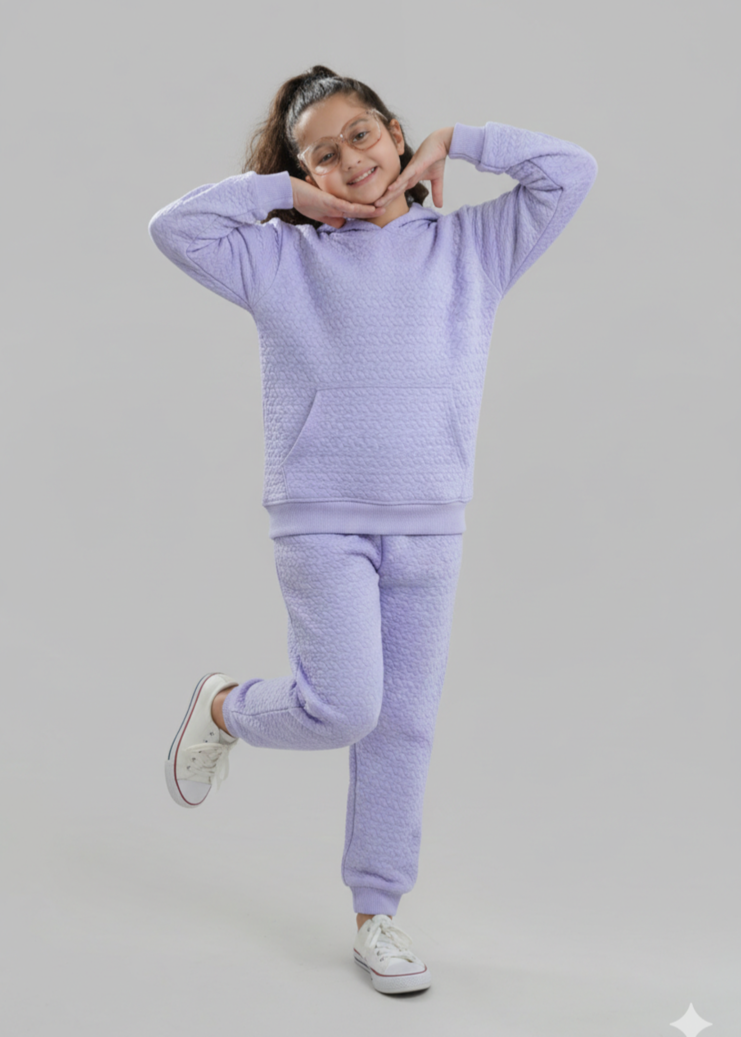 fleece Tracksuit in Lilac