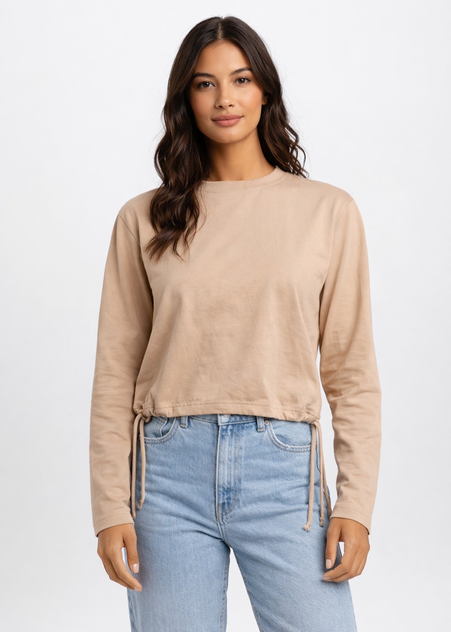 terry Top in Beige