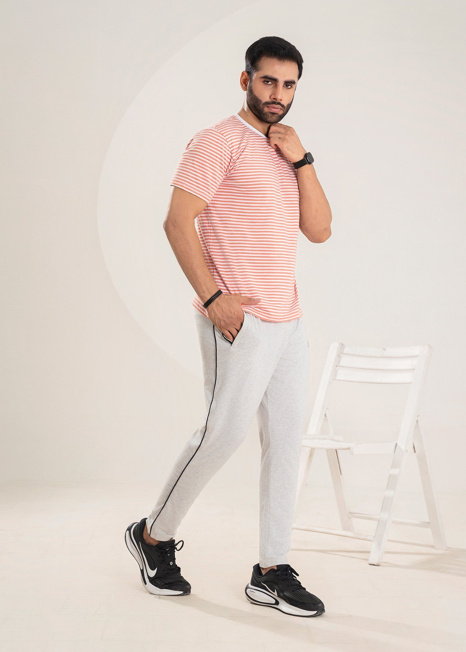 cotton T Shirt in Pink