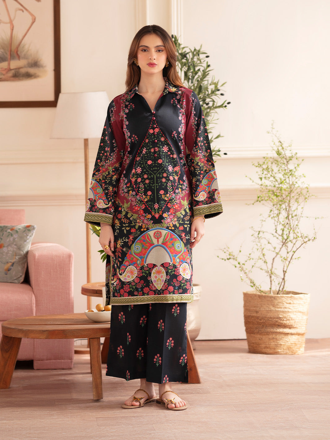 Noir 2PC Lawn – N-08