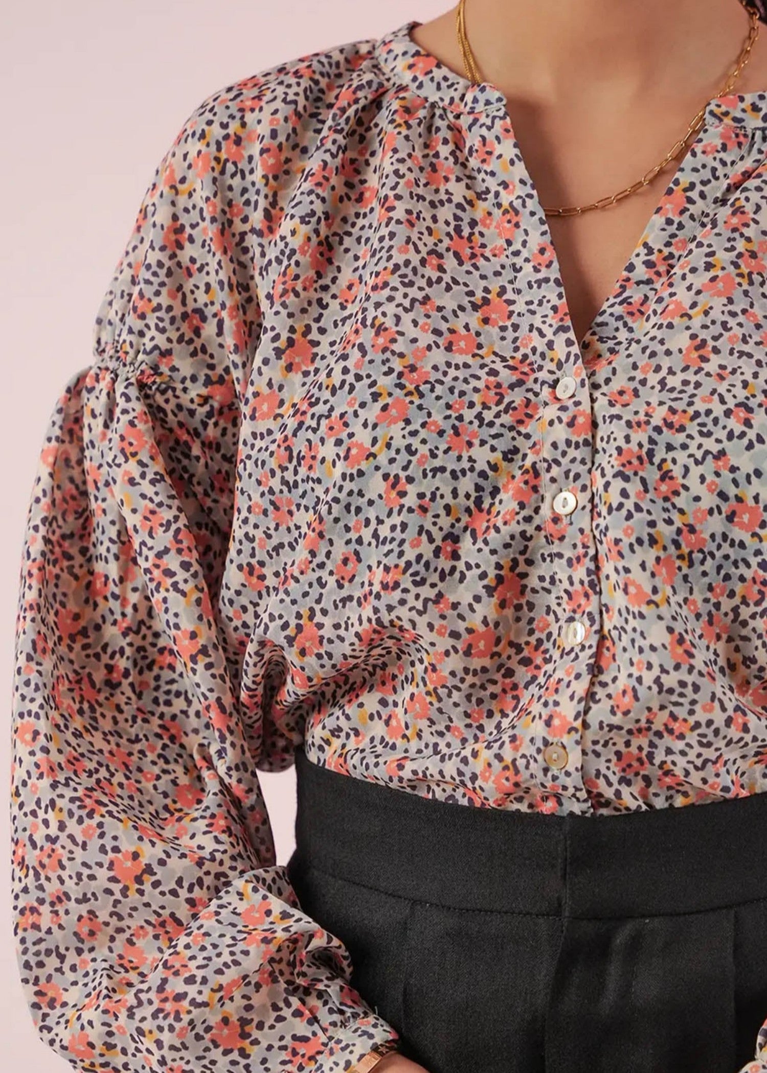 polyester Top in Multi