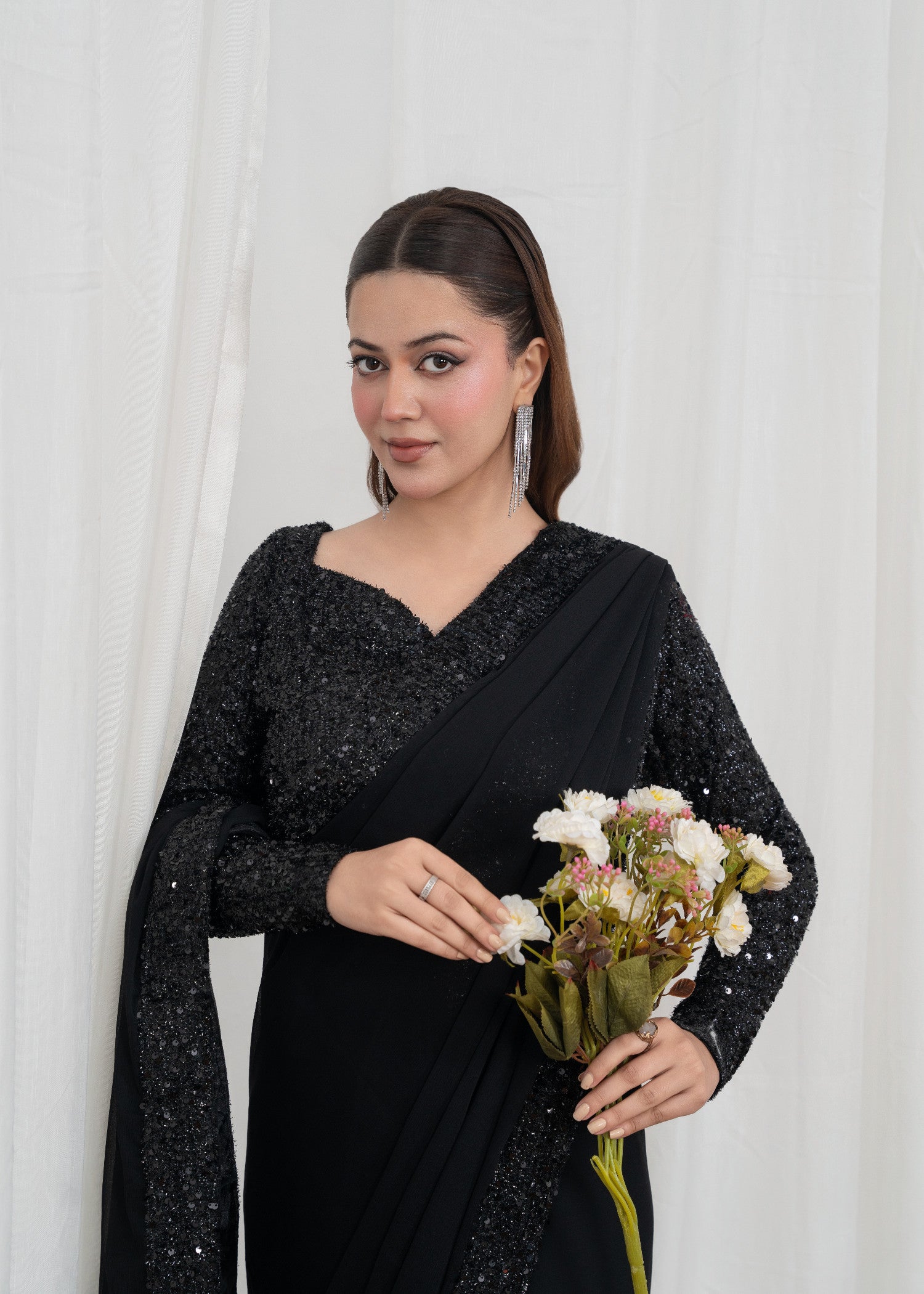 moonlight Saree in Black