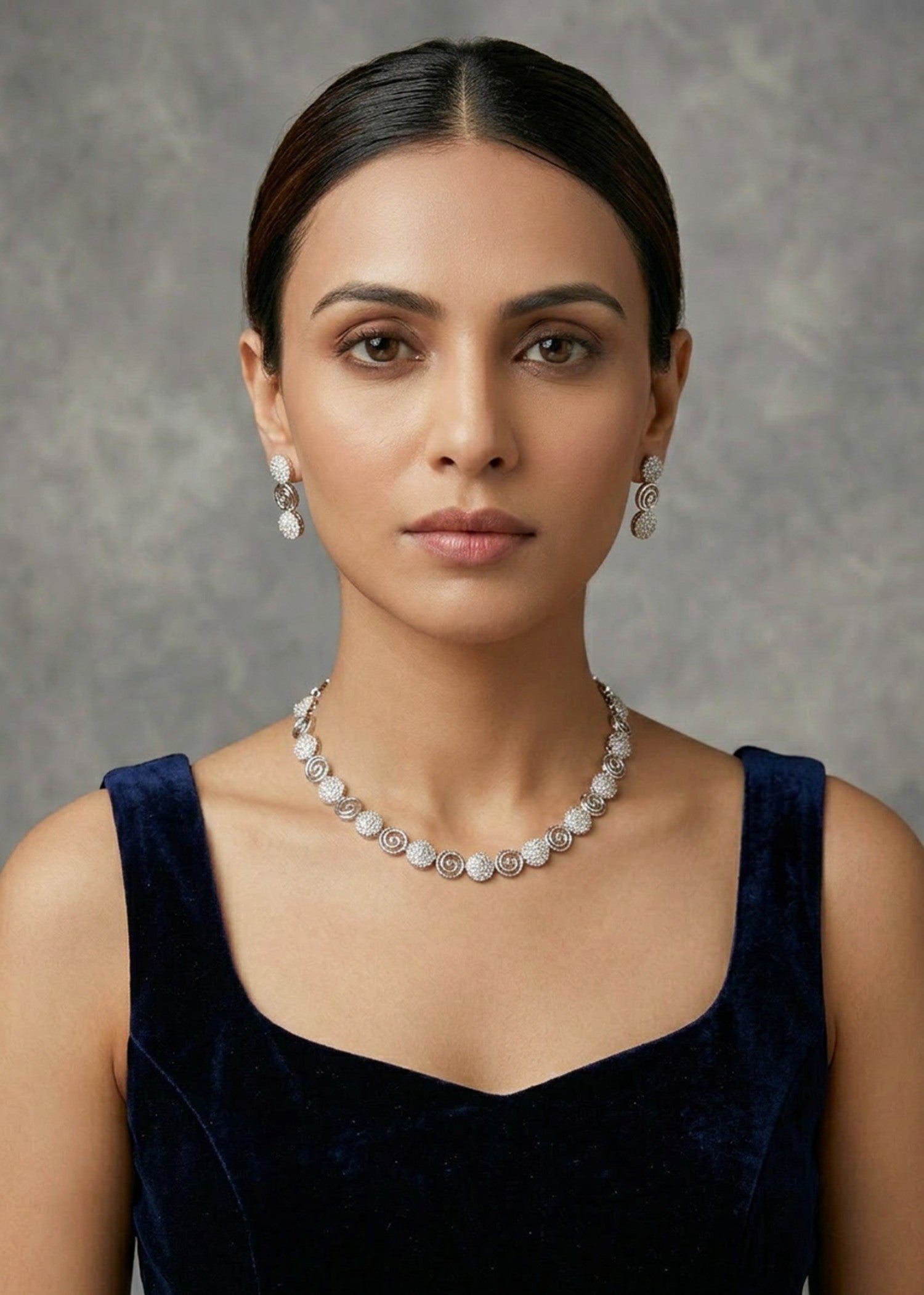 Jewelry Set in Silver Color by - Trendy Women Jewelry Set RYG4907