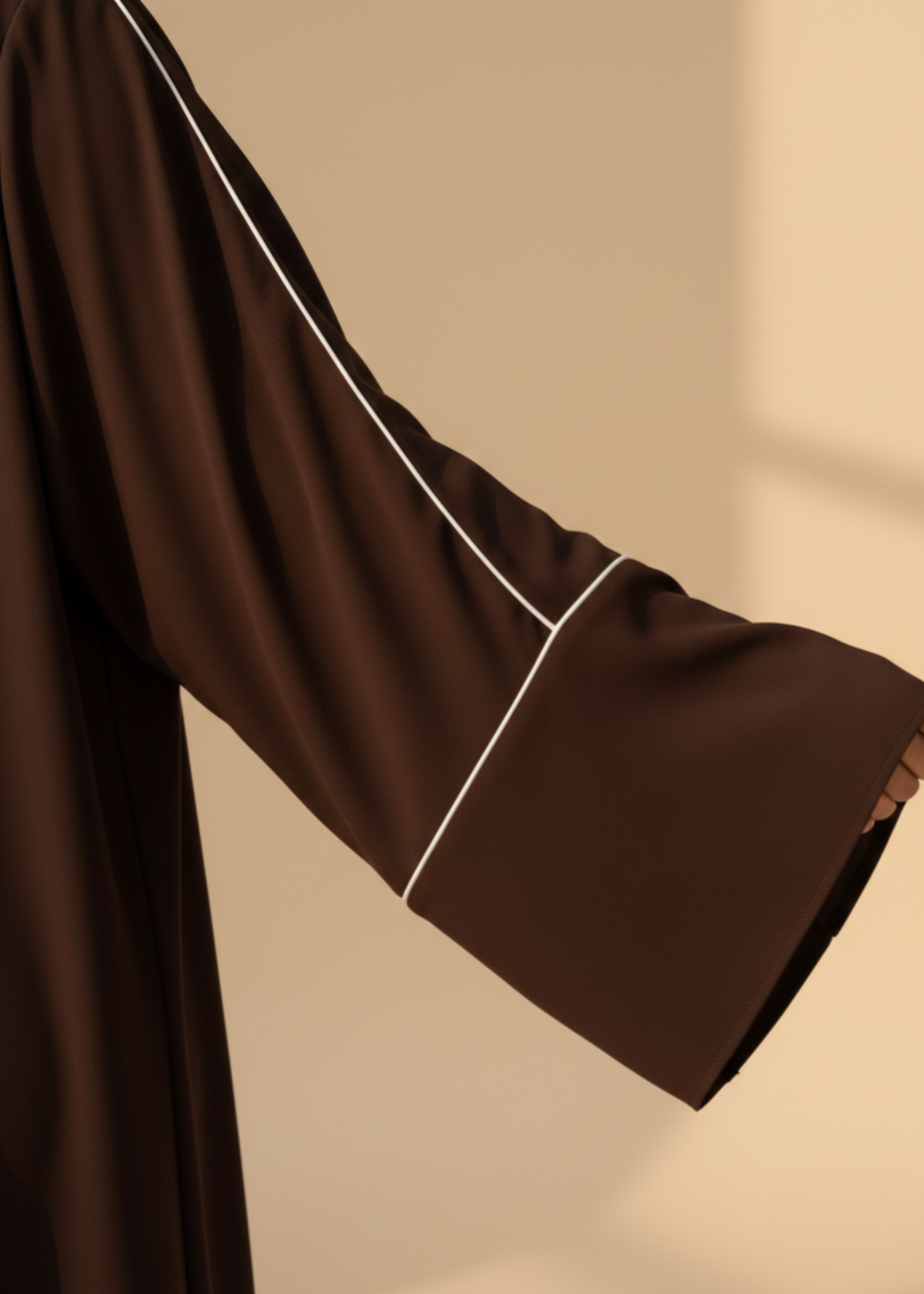 nidha Abaya in Chocolate brown