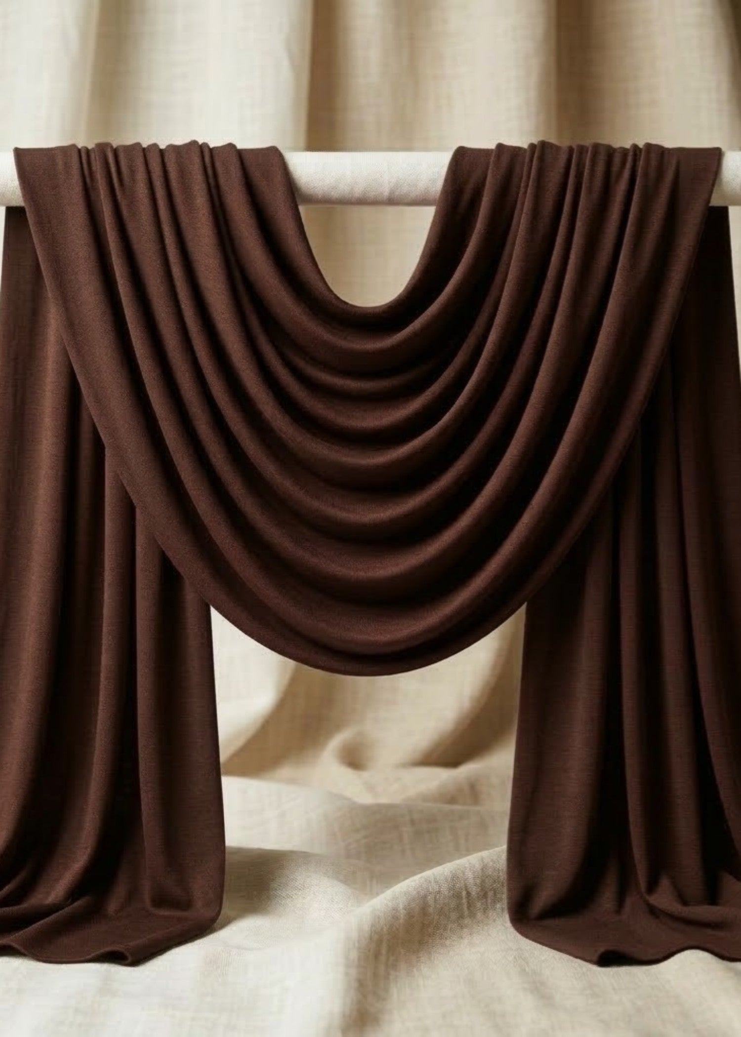 chiffon Hijab in Coffee brown