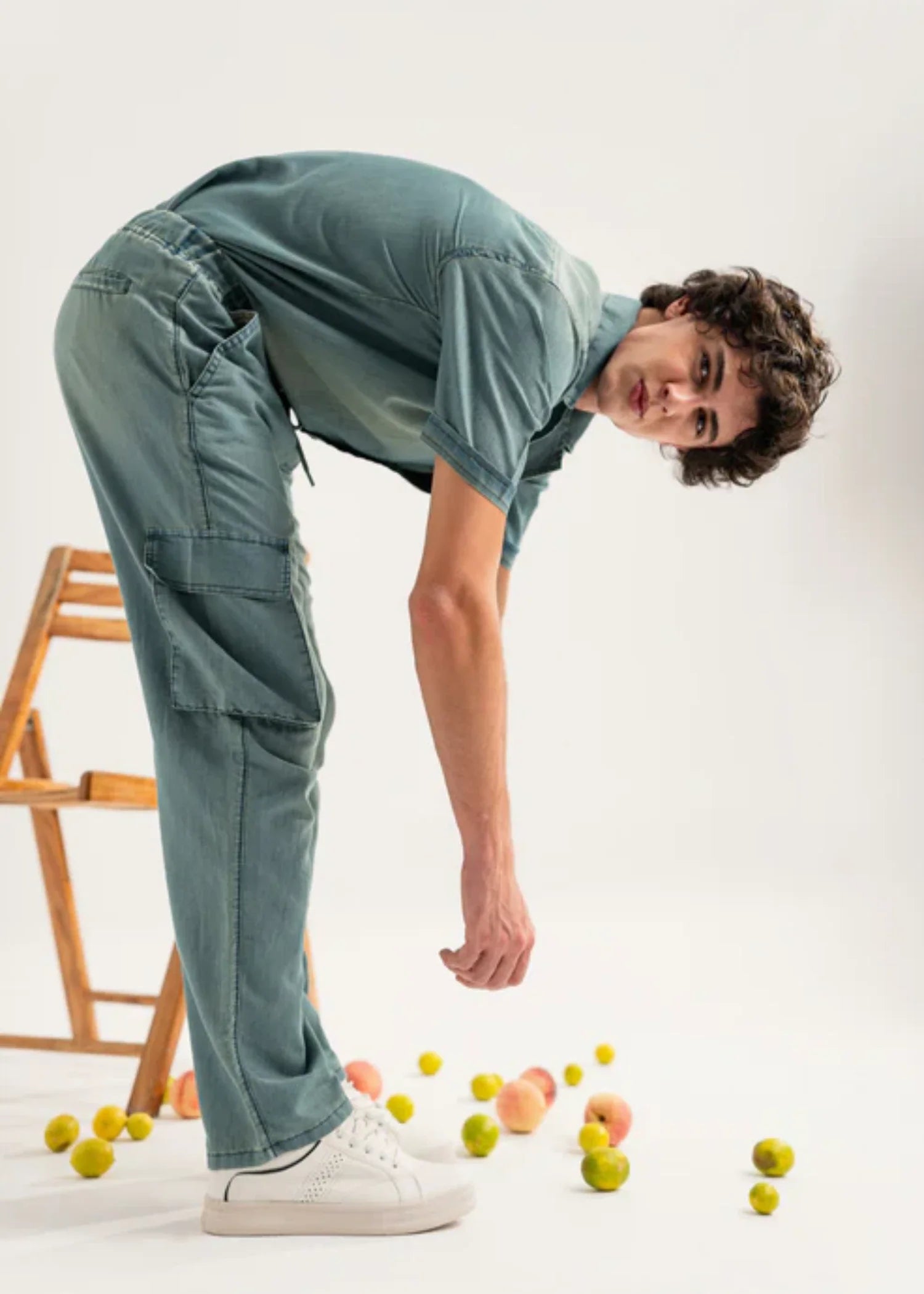 chambray Pants in Dim grey