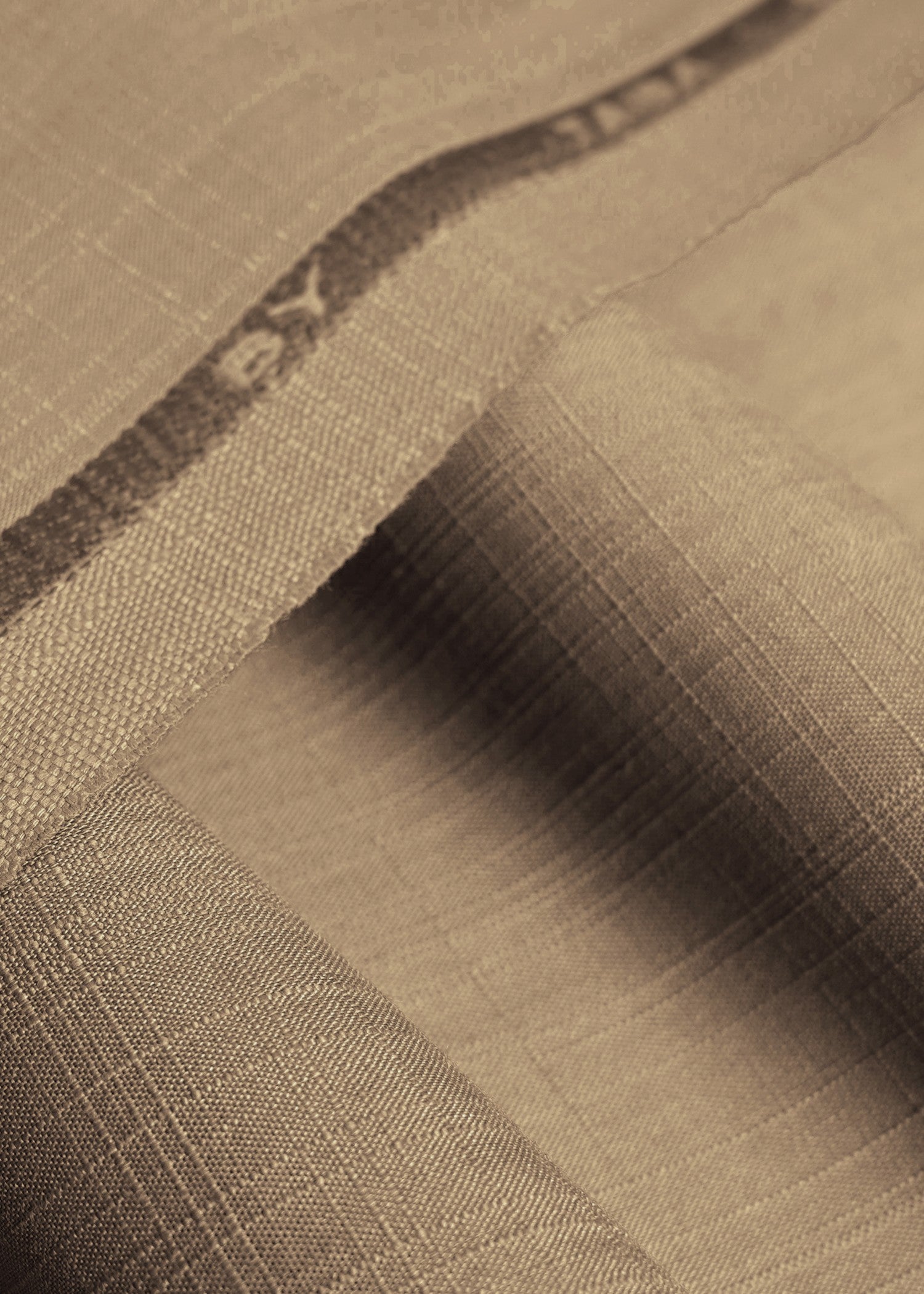 wash & wear Unstitched in Camel brown