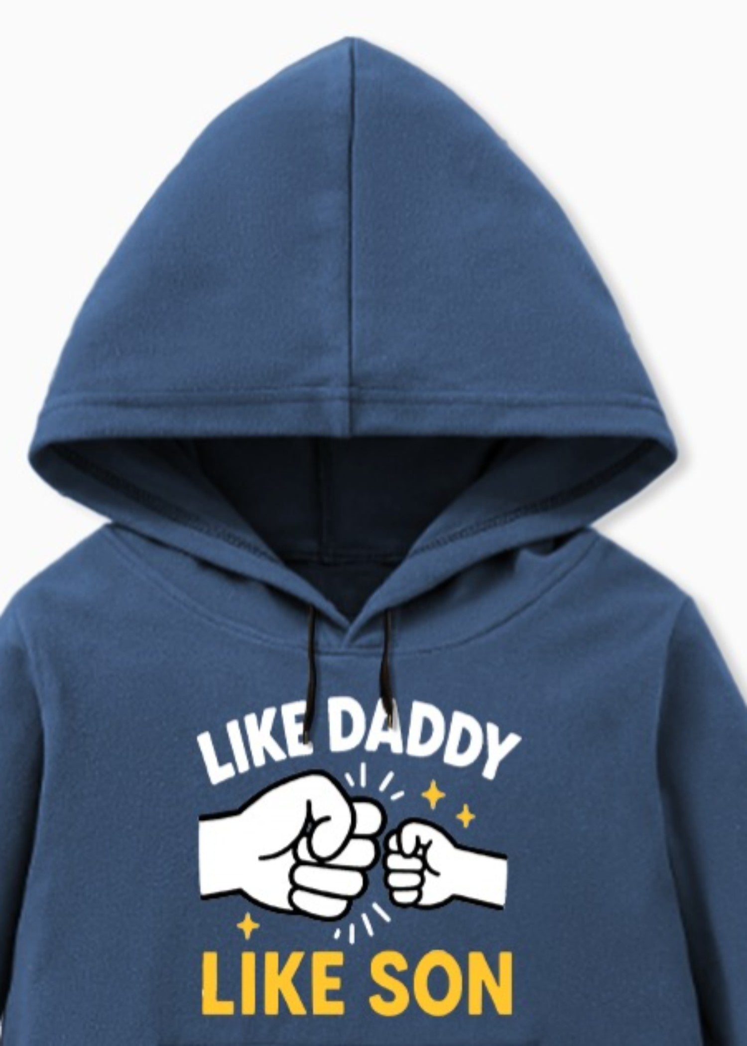 fleece Hoodie in Navy blue