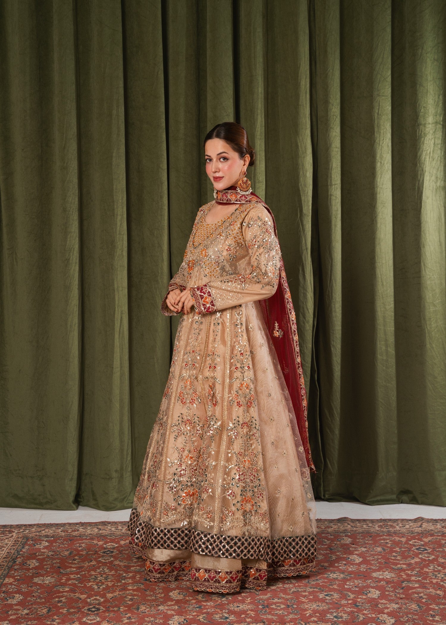 net Maxi in Beige