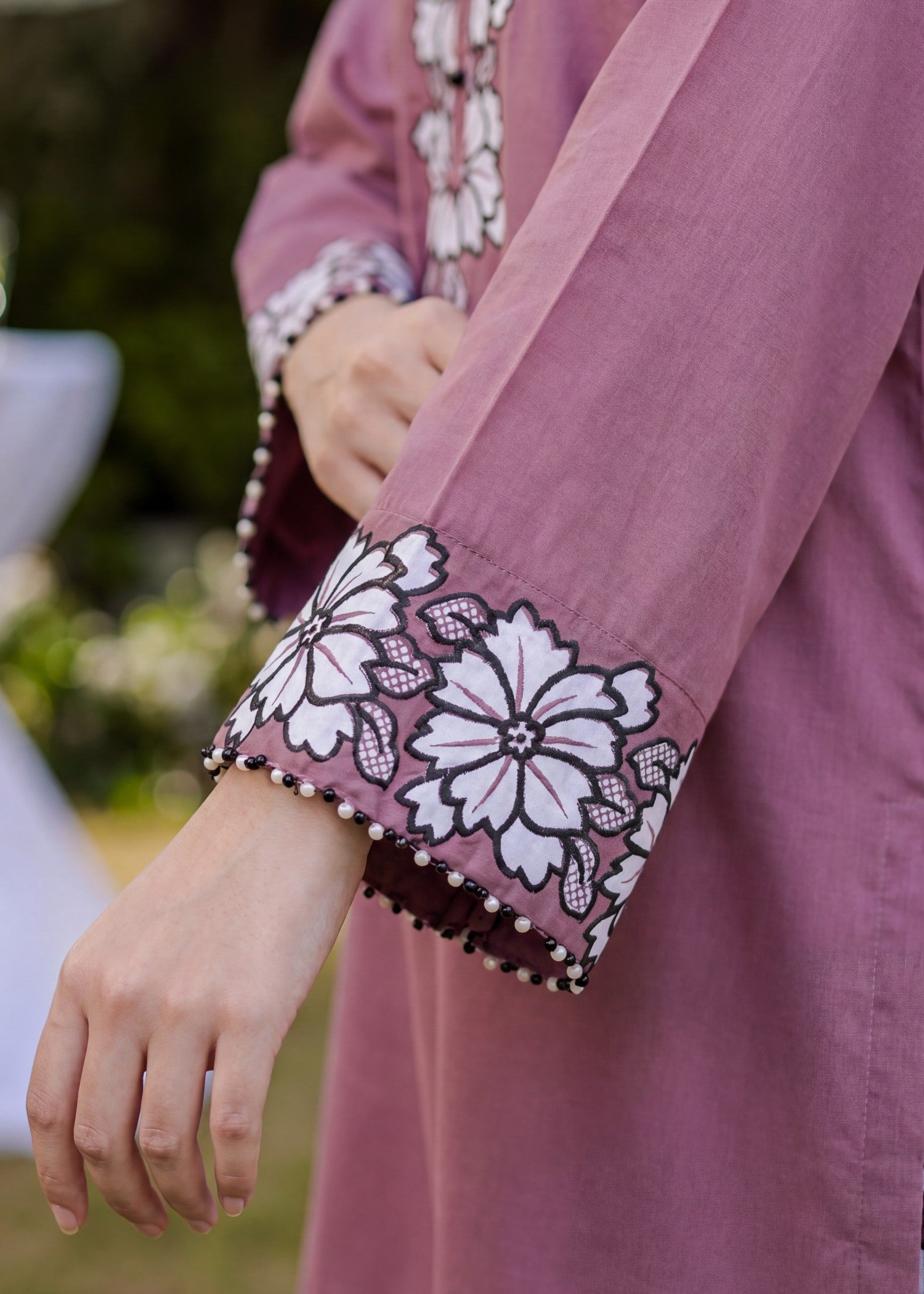 lawn Kurta Set in Zinnia pink