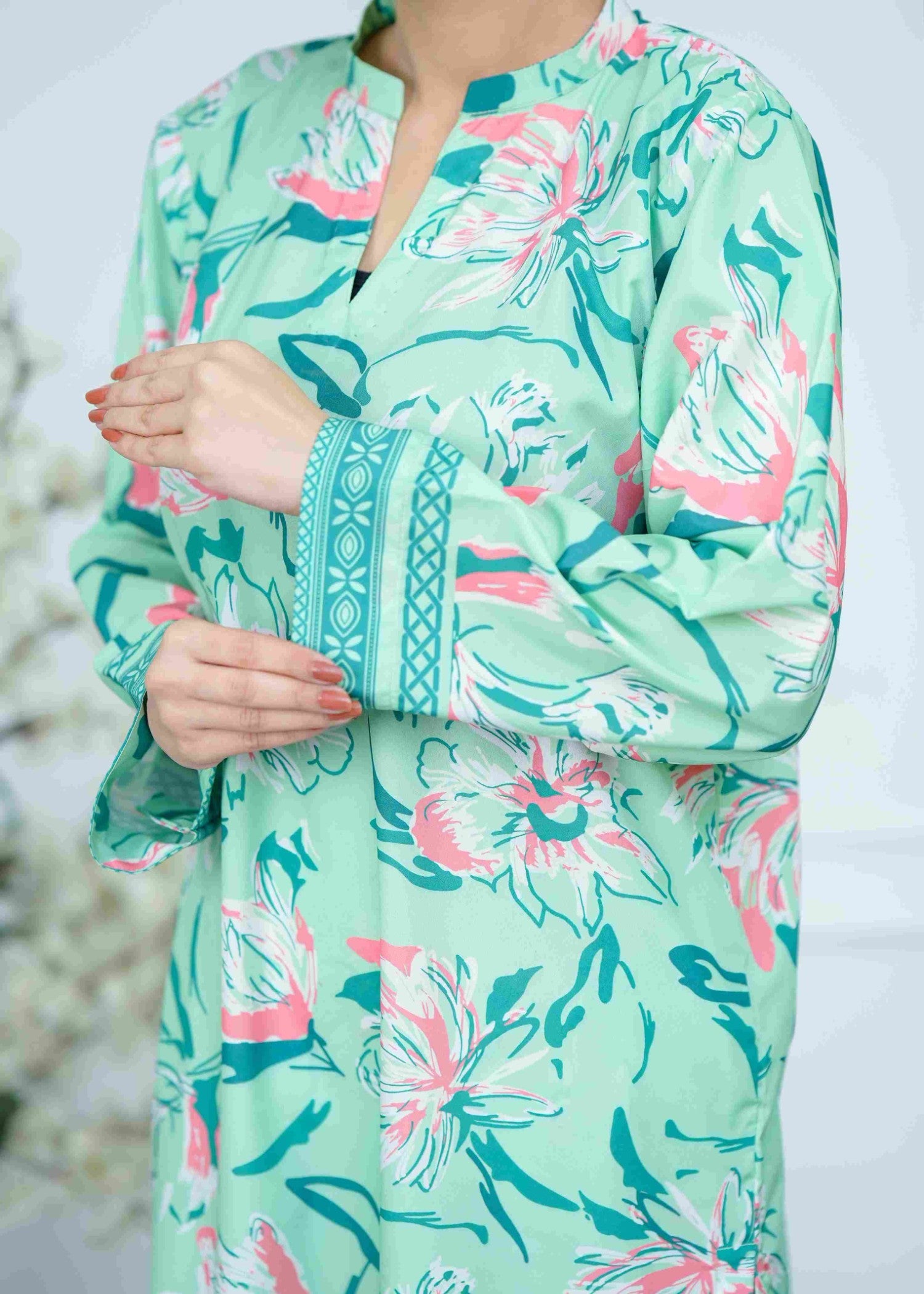 crepe Co Ord Sets in Mint green