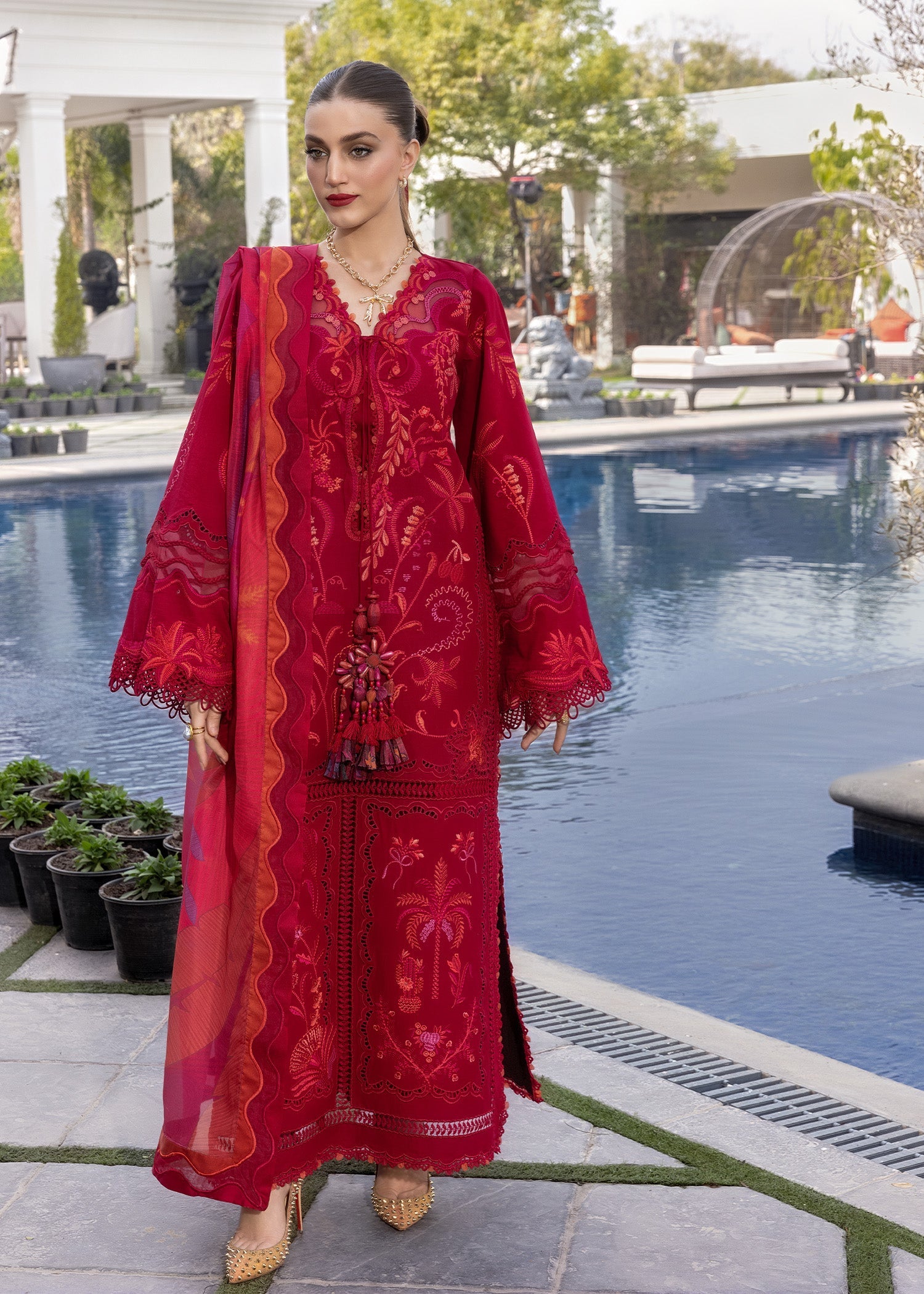 Flow Luxury Lawn – BEAUTY IN BLOOM - D3A