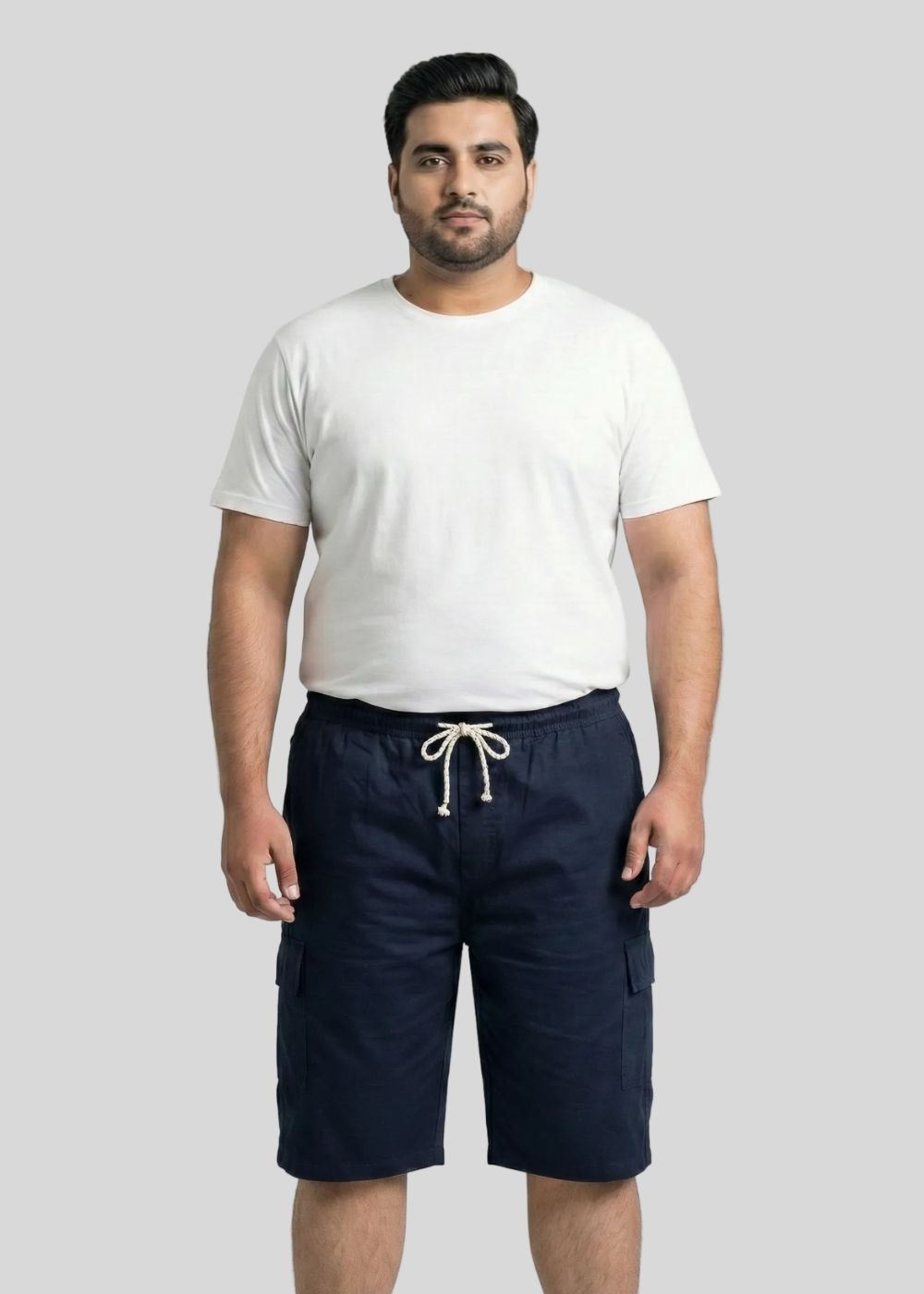cotton Shorts in Navy blue