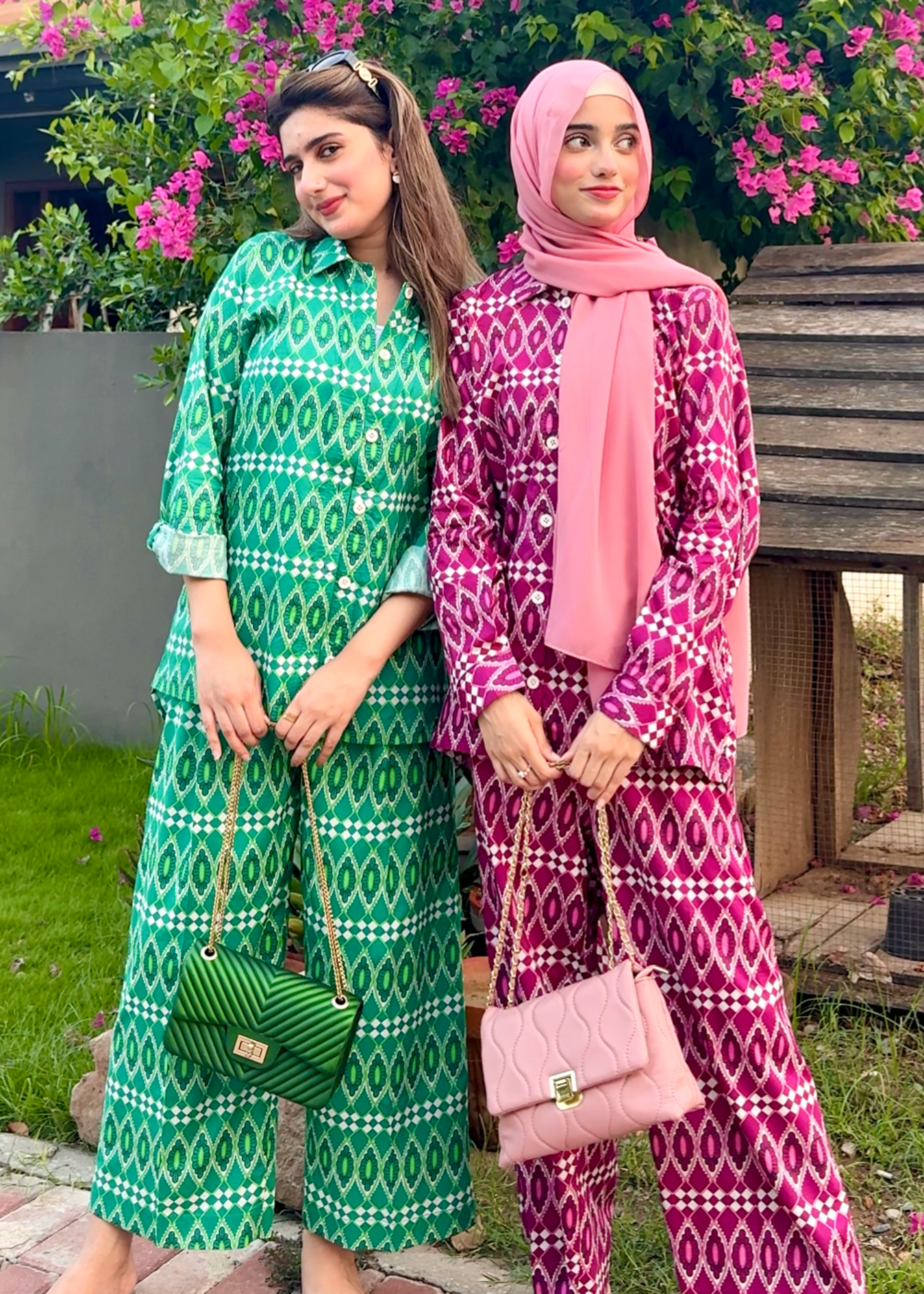 cotton Co Ord Sets in Plum