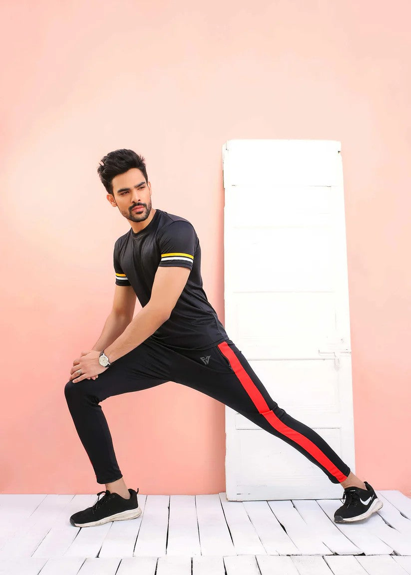 polyester Trousers in Black