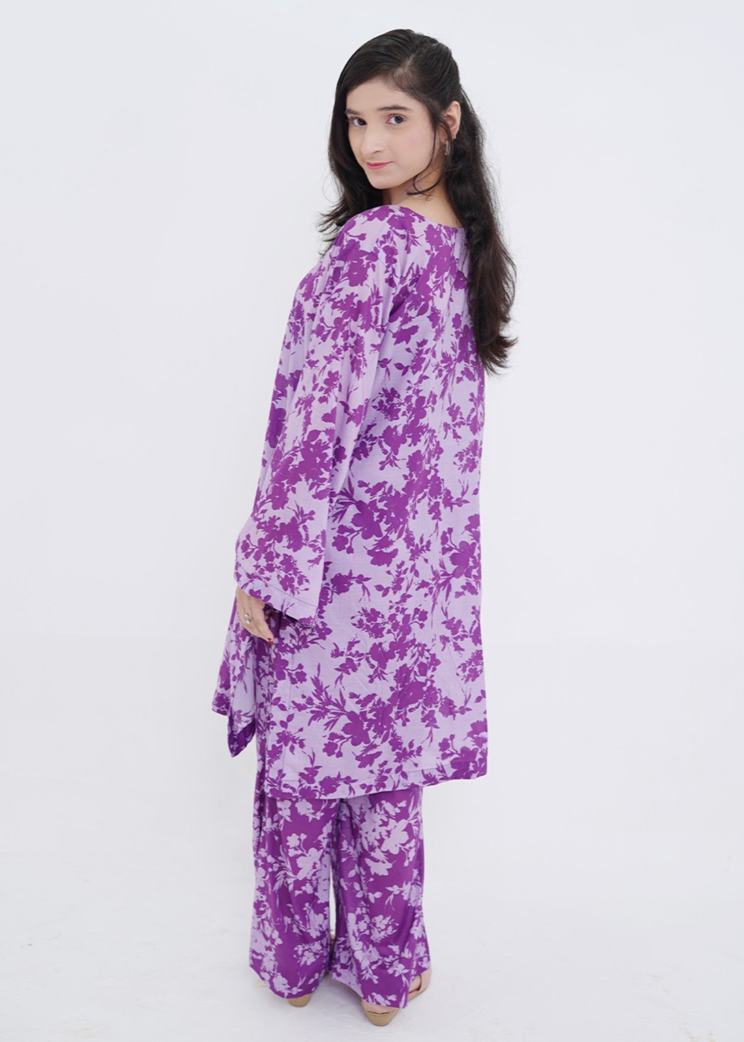 lawn Co Ord Sets in Bright lavender